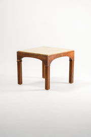 Square Table with Marble Top by John Keal for Brown Saltman/ 大理石天板スクエアテーブル