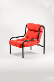 Red Fabric Armchair / 赤ファブリック アームチェア
