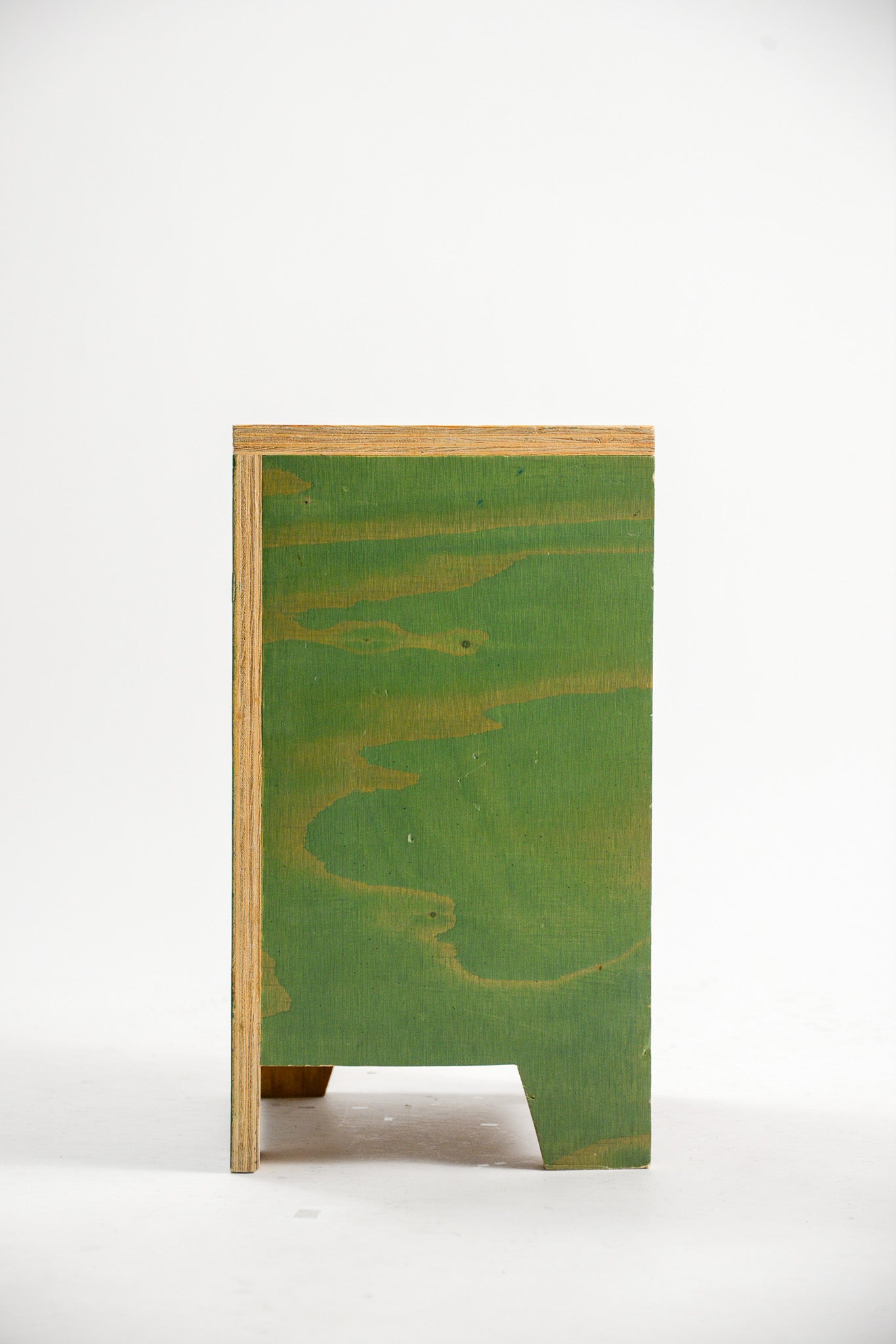 Plywood Stool (Green / Red) / 合板スツール（グリーン/レッド）