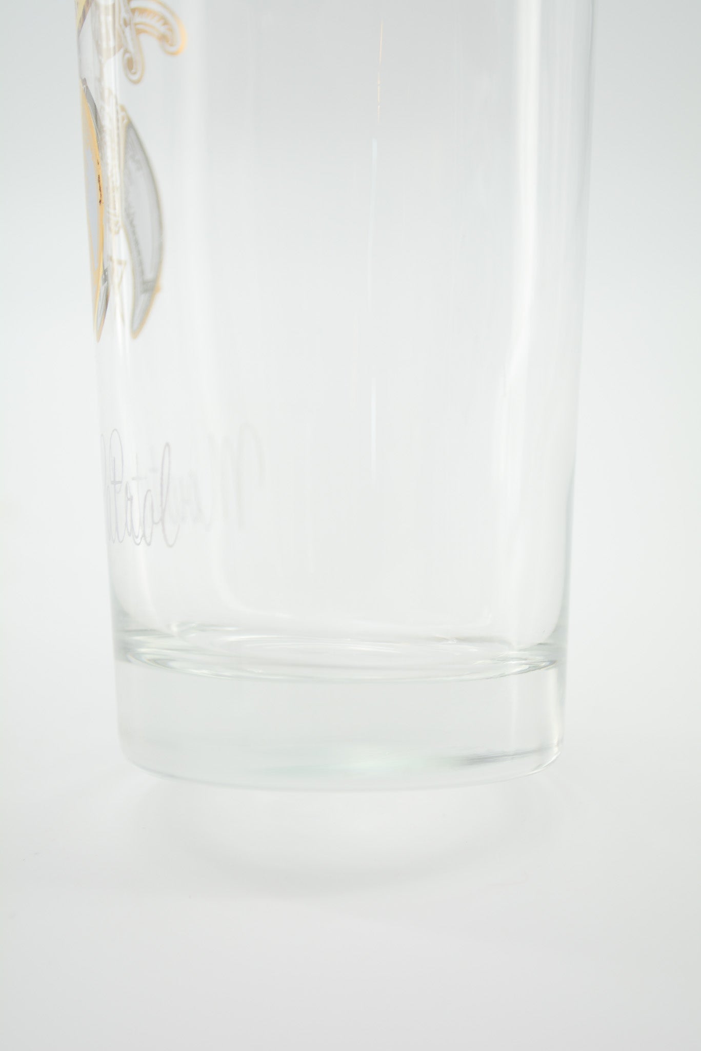 Shriner Glass Light Blue & Gold / シュライナー グラス 水色、金プリント