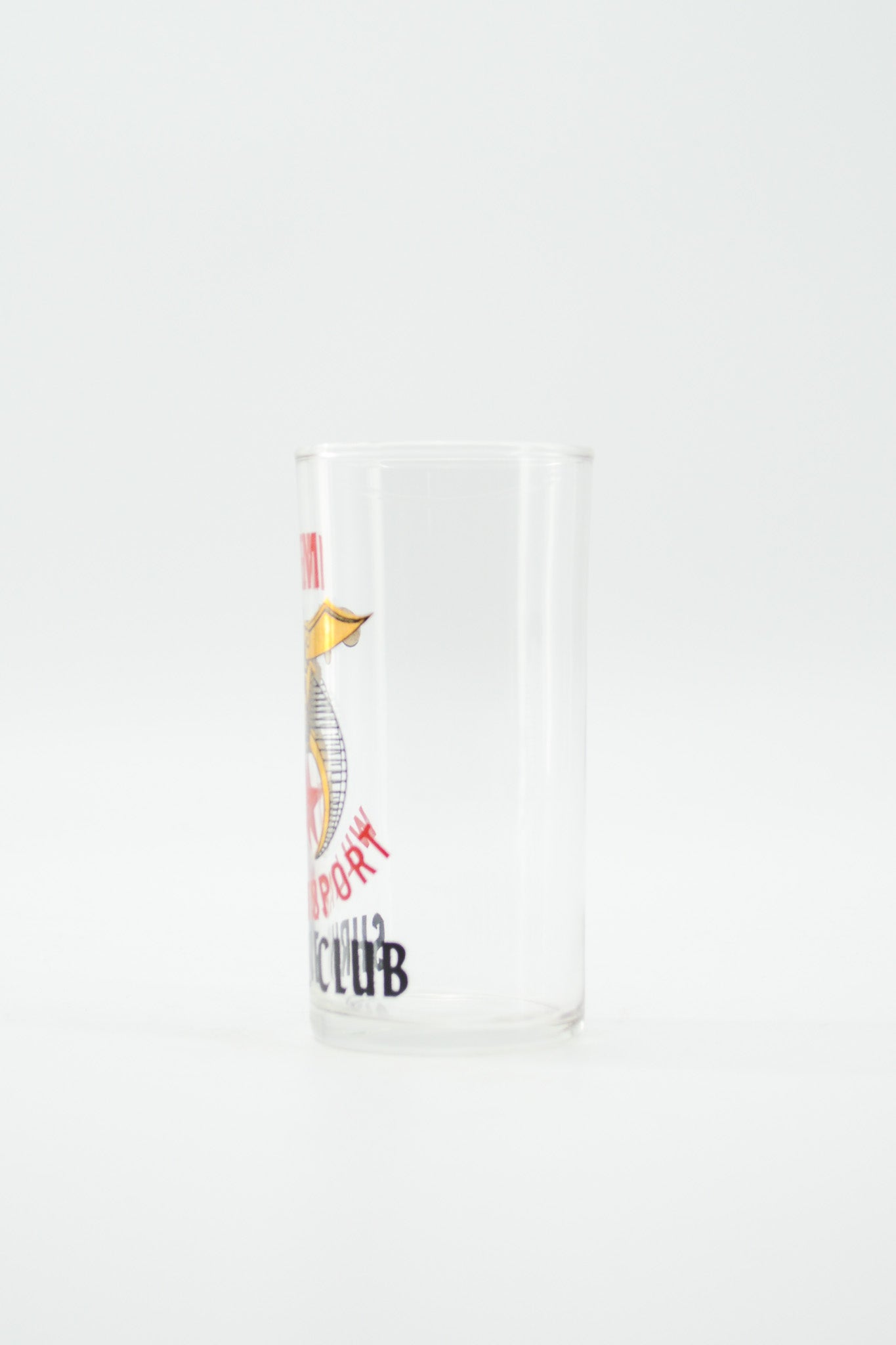 Shriner Glass Red & Gold / シュライナー　グラス　赤、金プリント