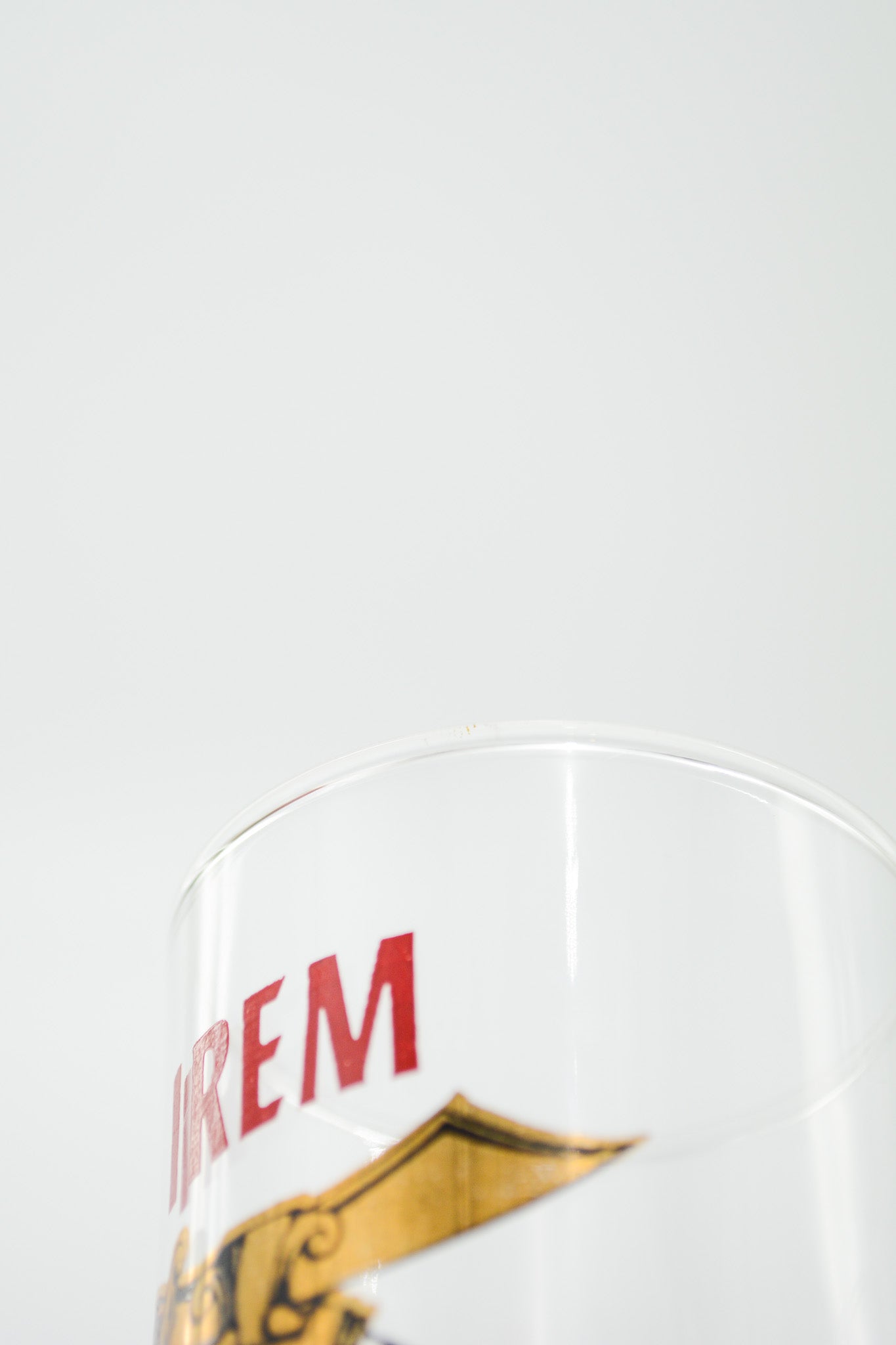 Shriner Glass Red & Gold / シュライナー　グラス　赤、金プリント