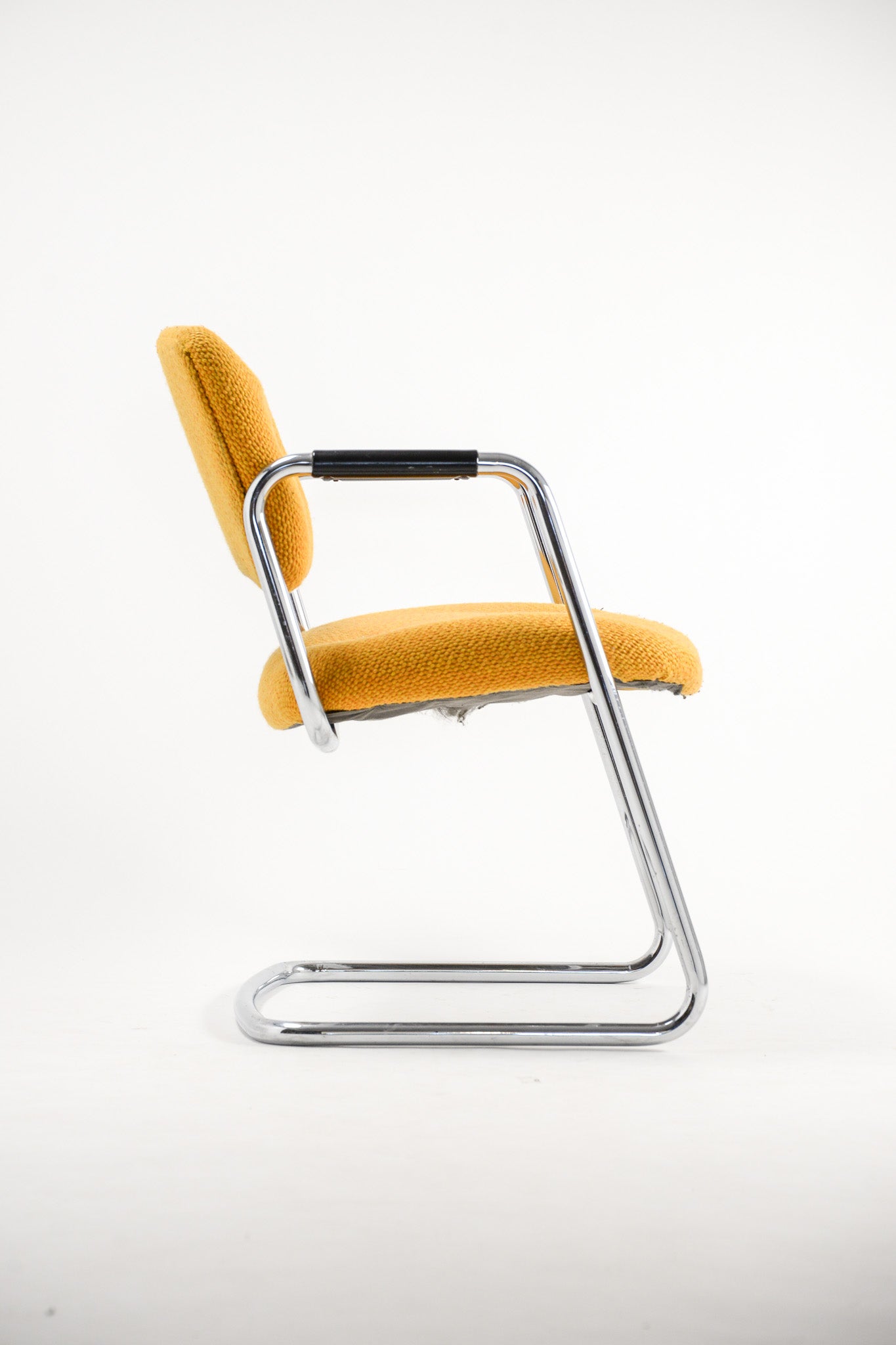 Yellow Fabric Armchair / イエローファブリックアームチェア