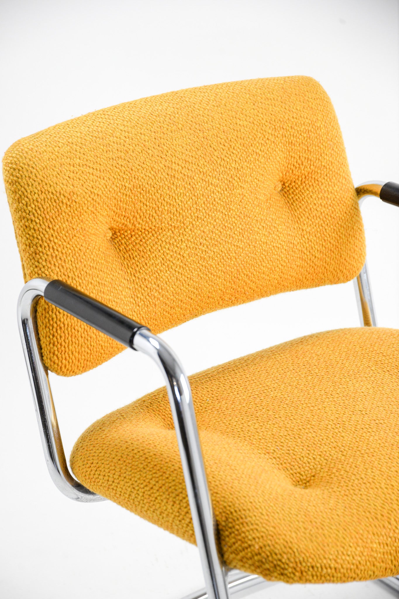 Yellow Fabric Armchair / イエローファブリックアームチェア