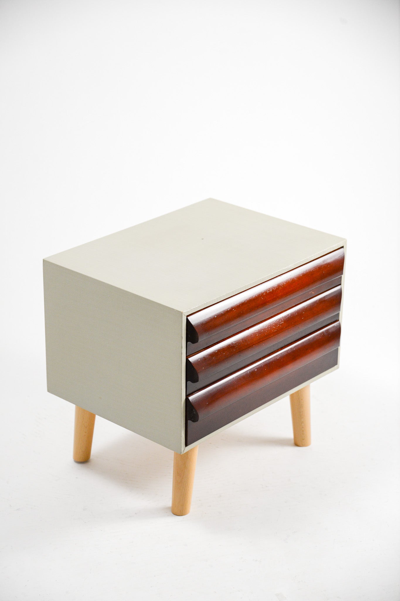 Wooden 3-Drawer Mini Cabinet / 木脚 3段ミニキャビネット