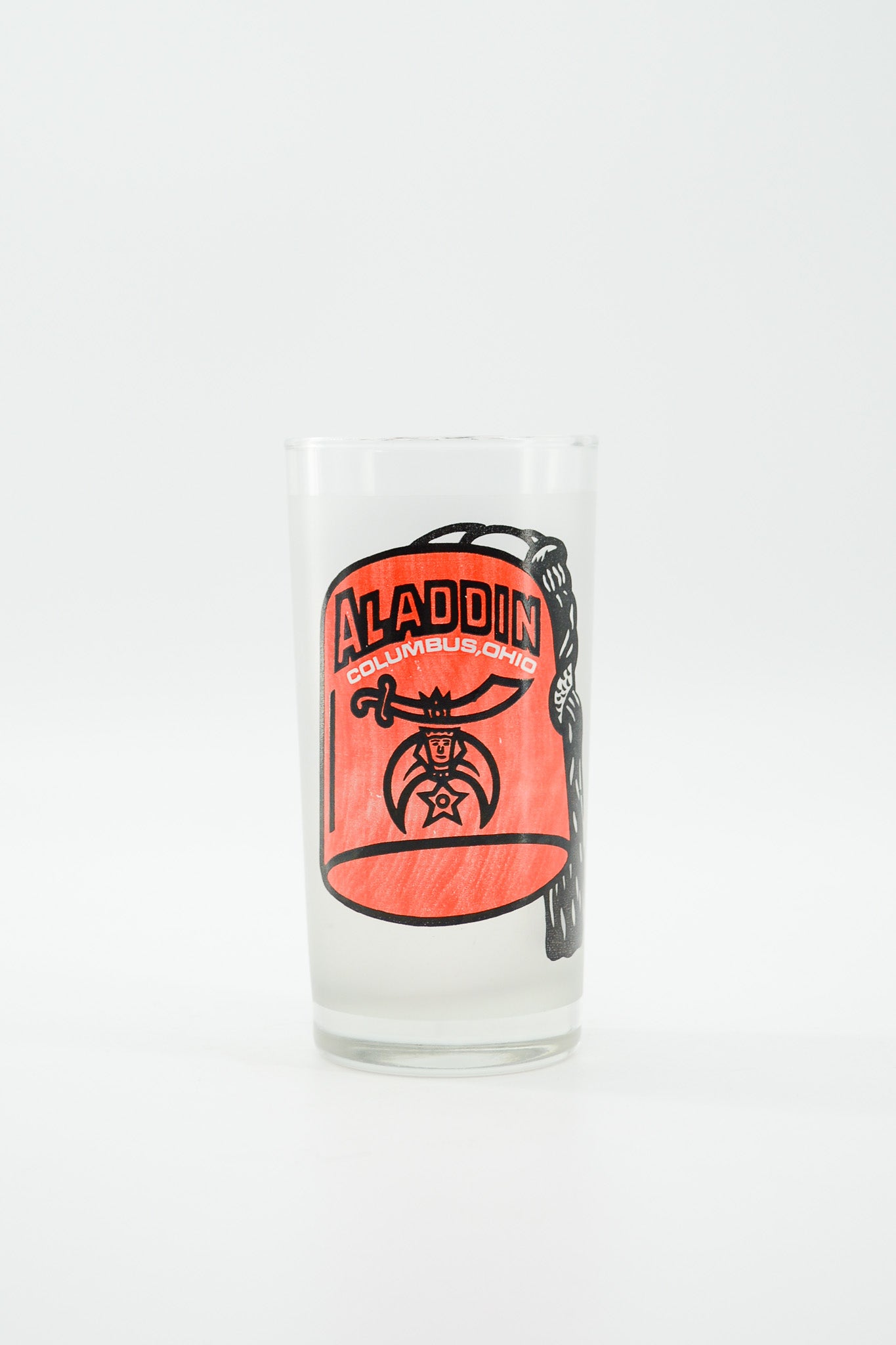 Shriners Glass with Fez Hat Print / シュライナー グラス フェズハットプリント