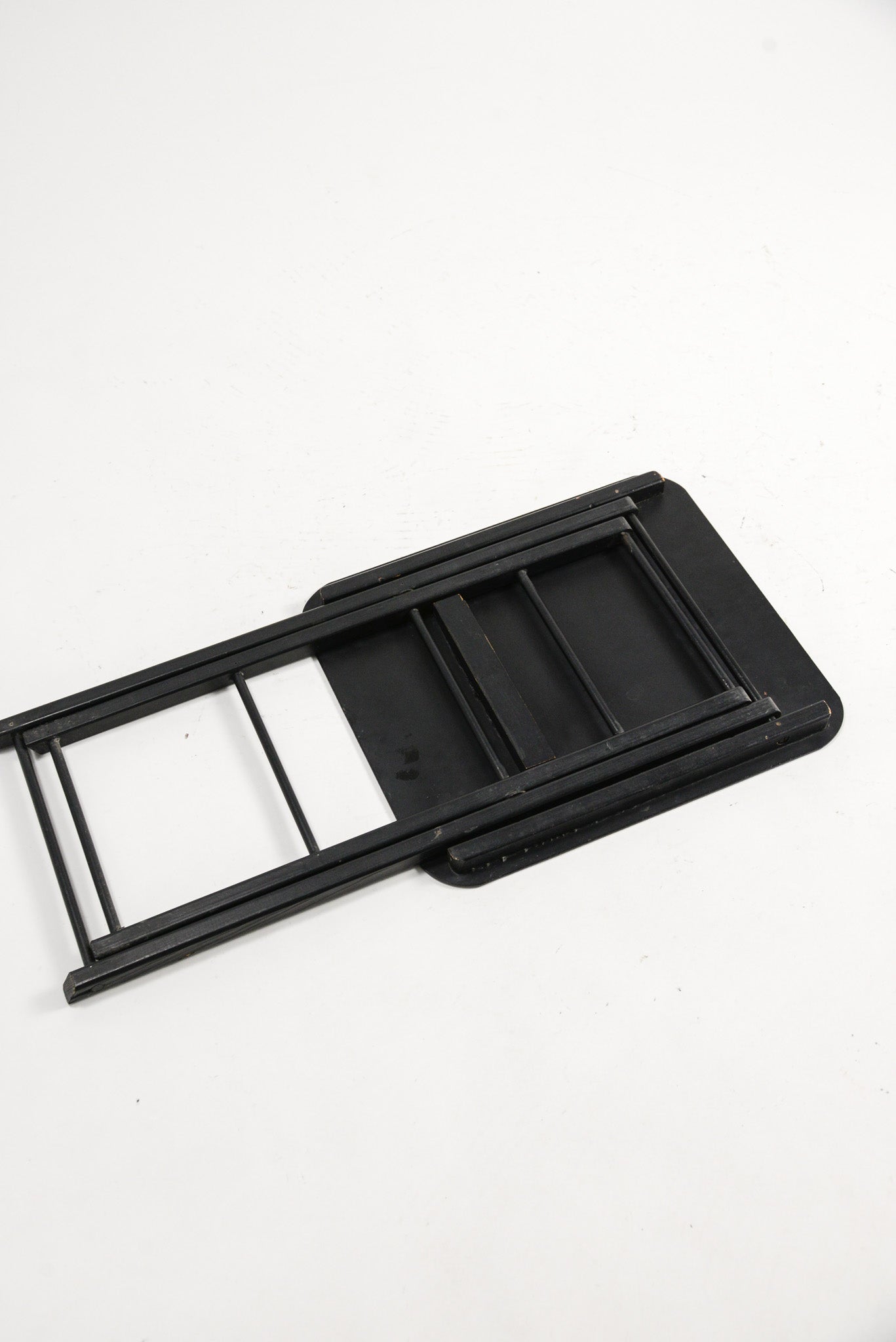 Folding Side Table Green & Black / 折りたたみ サイドテーブル (グリーン & 黒天板)