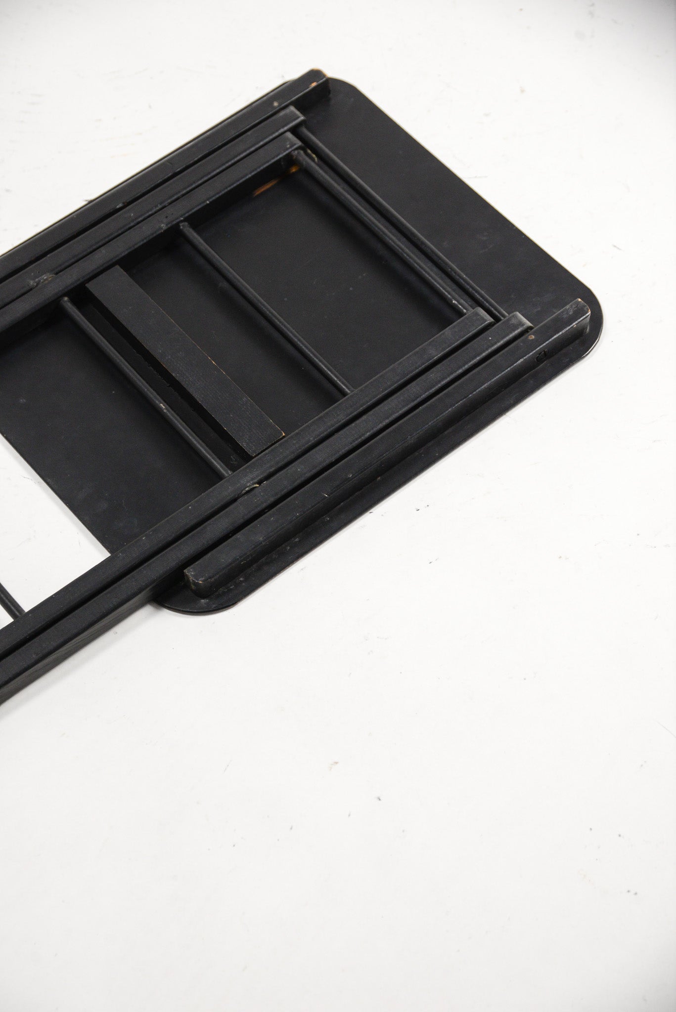 Folding Side Table Green & Black / 折りたたみ サイドテーブル (グリーン & 黒天板)