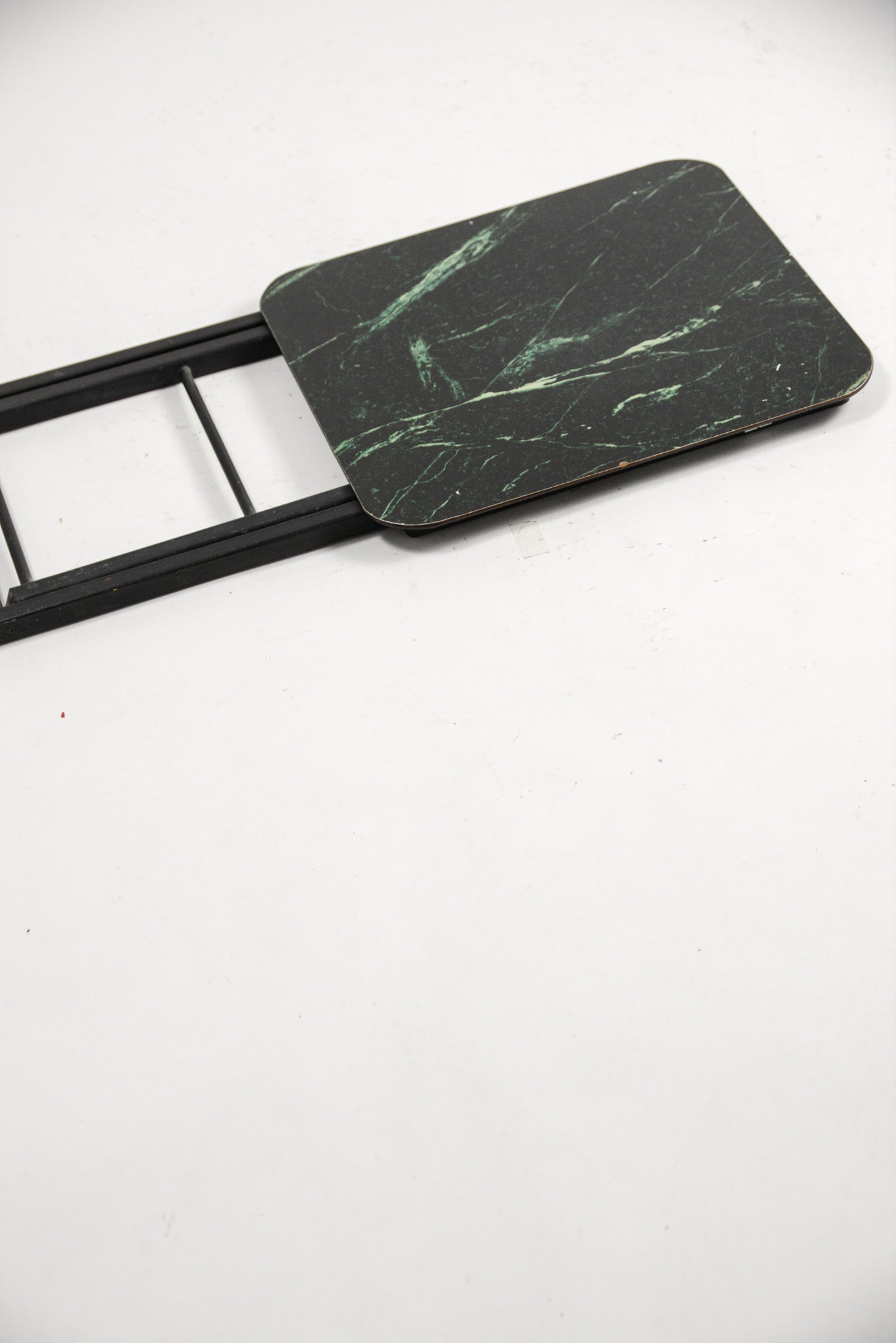Folding Side Table Green & Black / 折りたたみ サイドテーブル (グリーン & 黒天板)