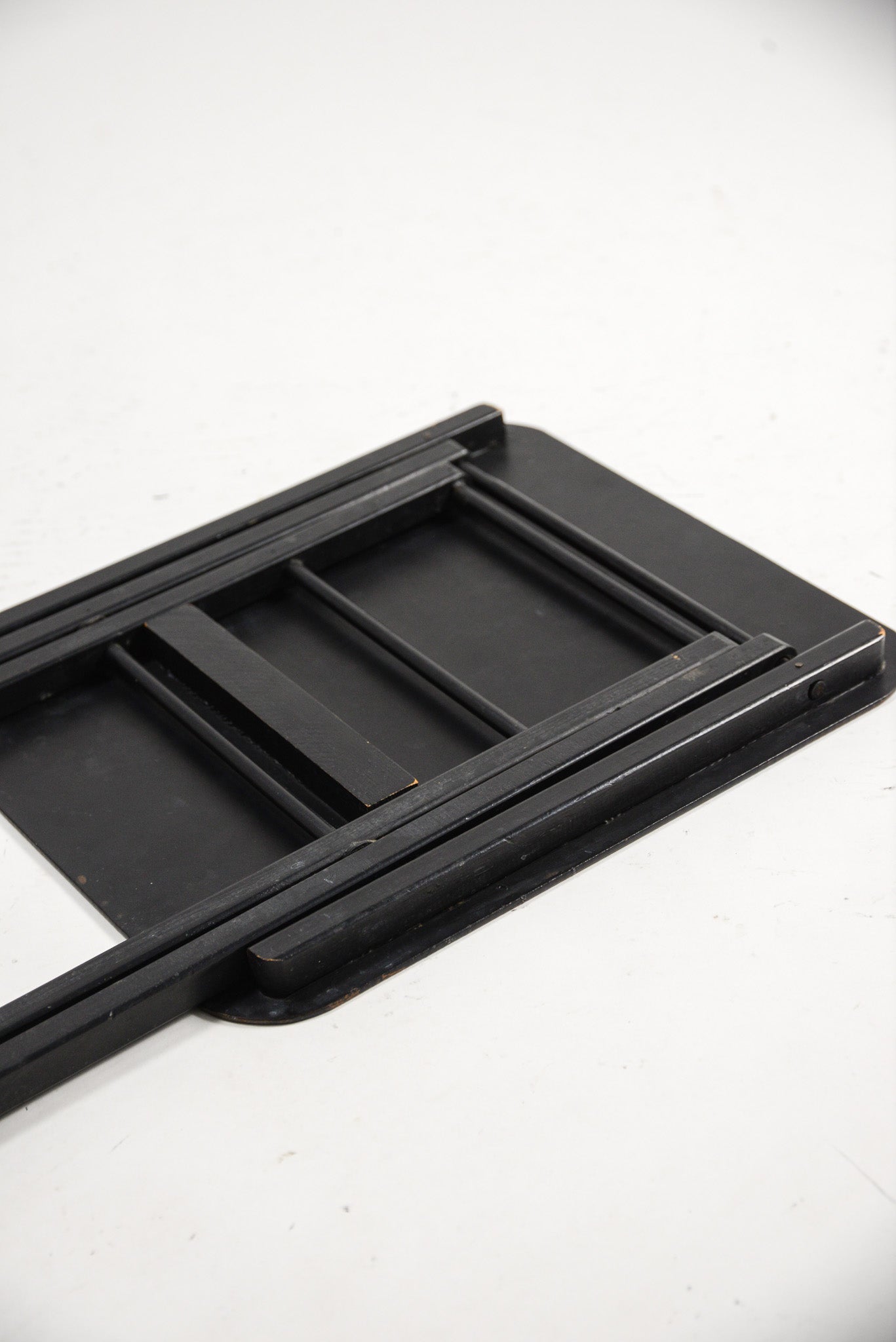 Folding Side Table Green & Black / 折りたたみ サイドテーブル (グリーン & 黒天板)