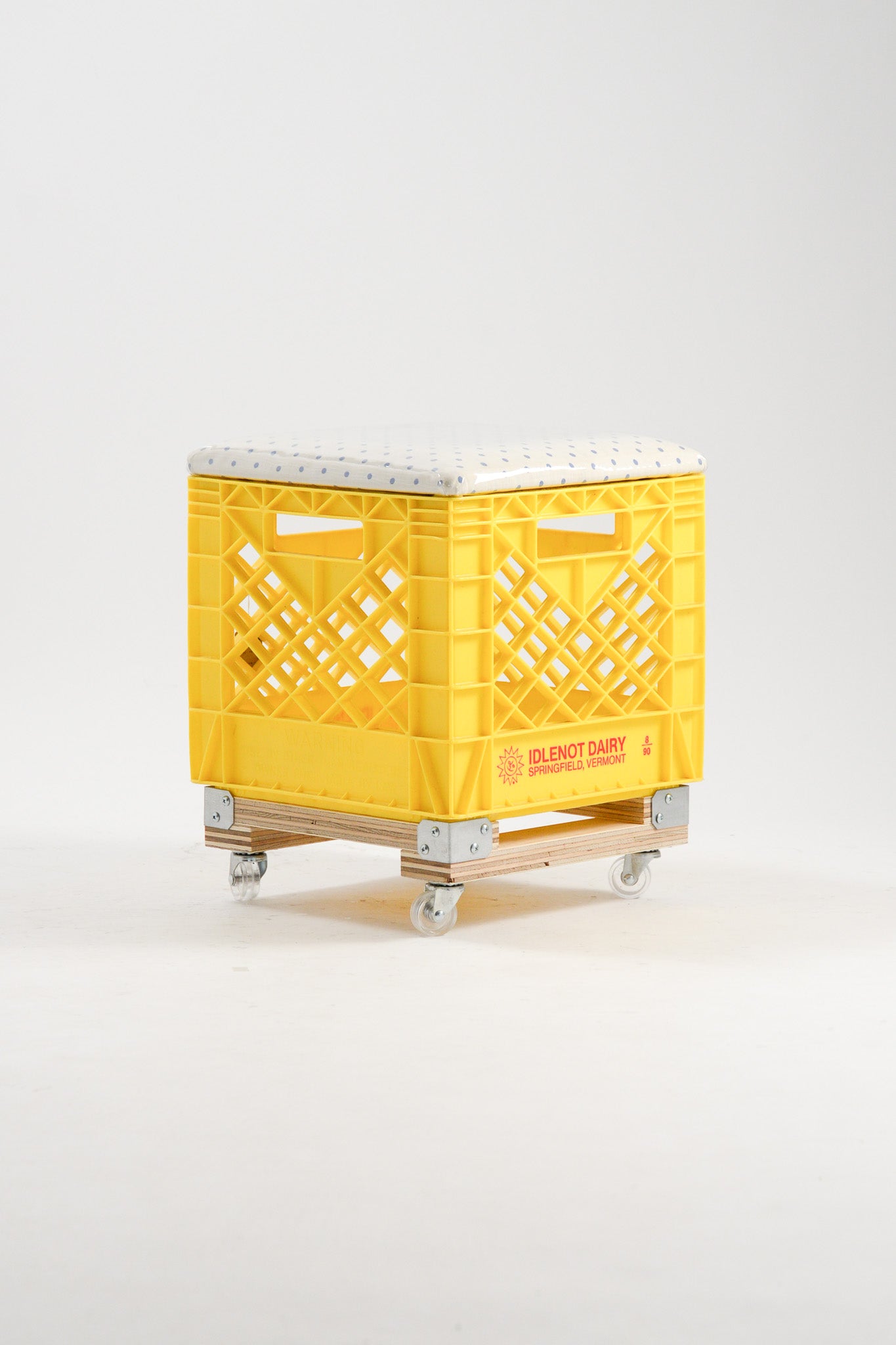 Caster Yellow Crate Stool by studio truss / オリジナル キャスター クレート スツール