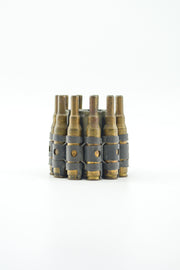 Bullet Belt Art Object &amp; Holder / ミリタリー カートリッジ キャンドルホルダー