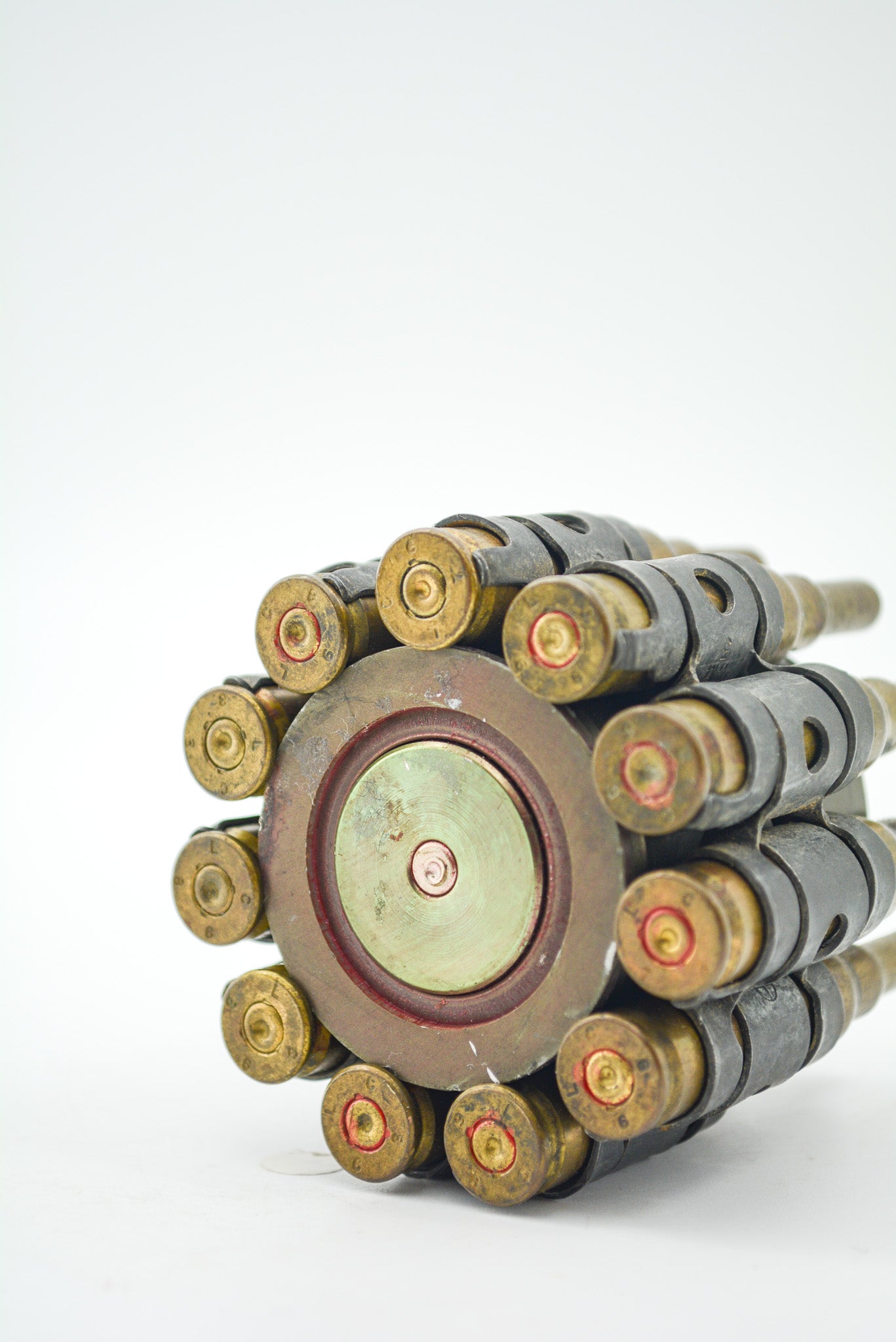 Bullet Belt Art Object &amp; Holder / ミリタリー カートリッジ キャンドルホルダー