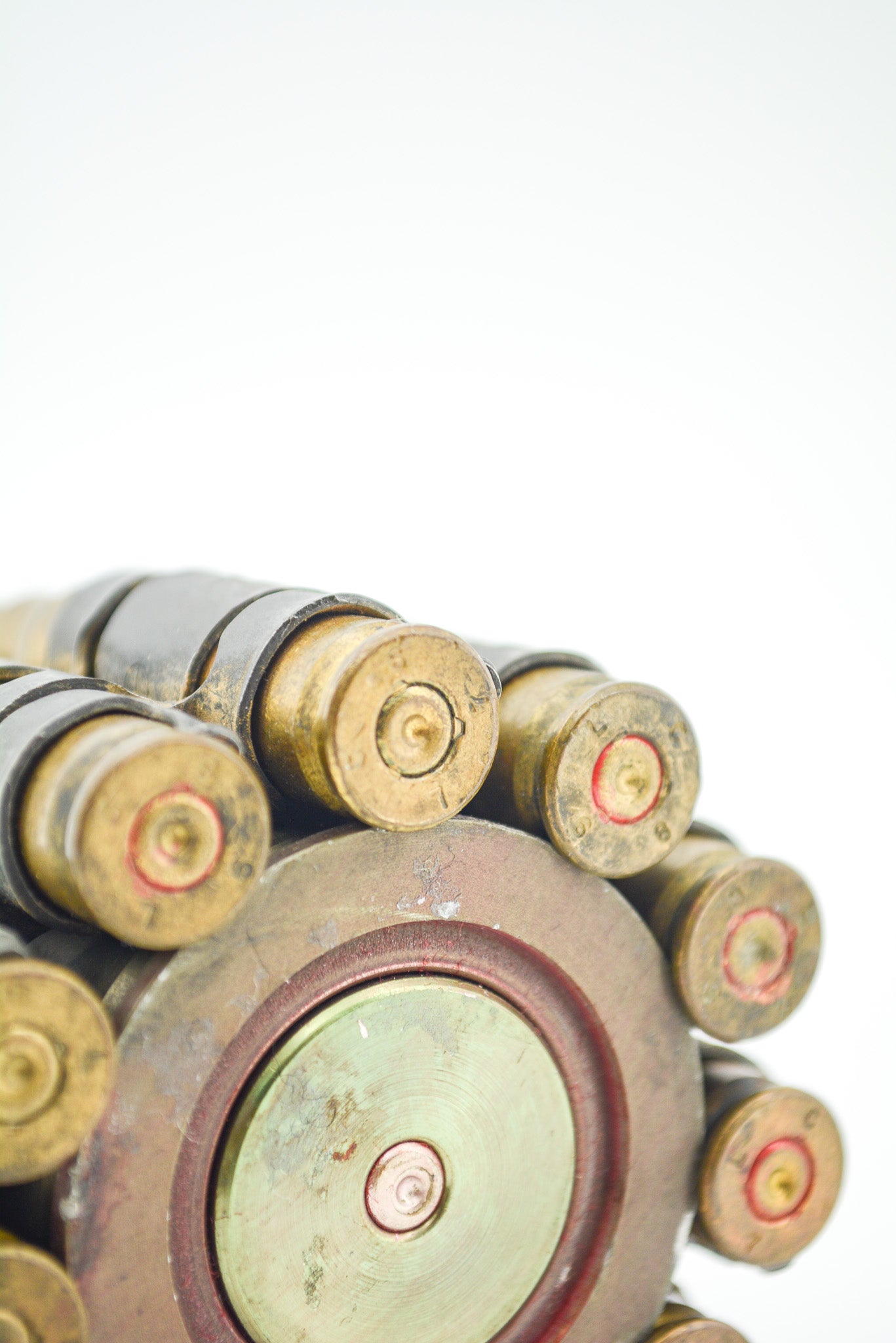 Bullet Belt Art Object &amp; Holder / ミリタリー カートリッジ キャンドルホルダー