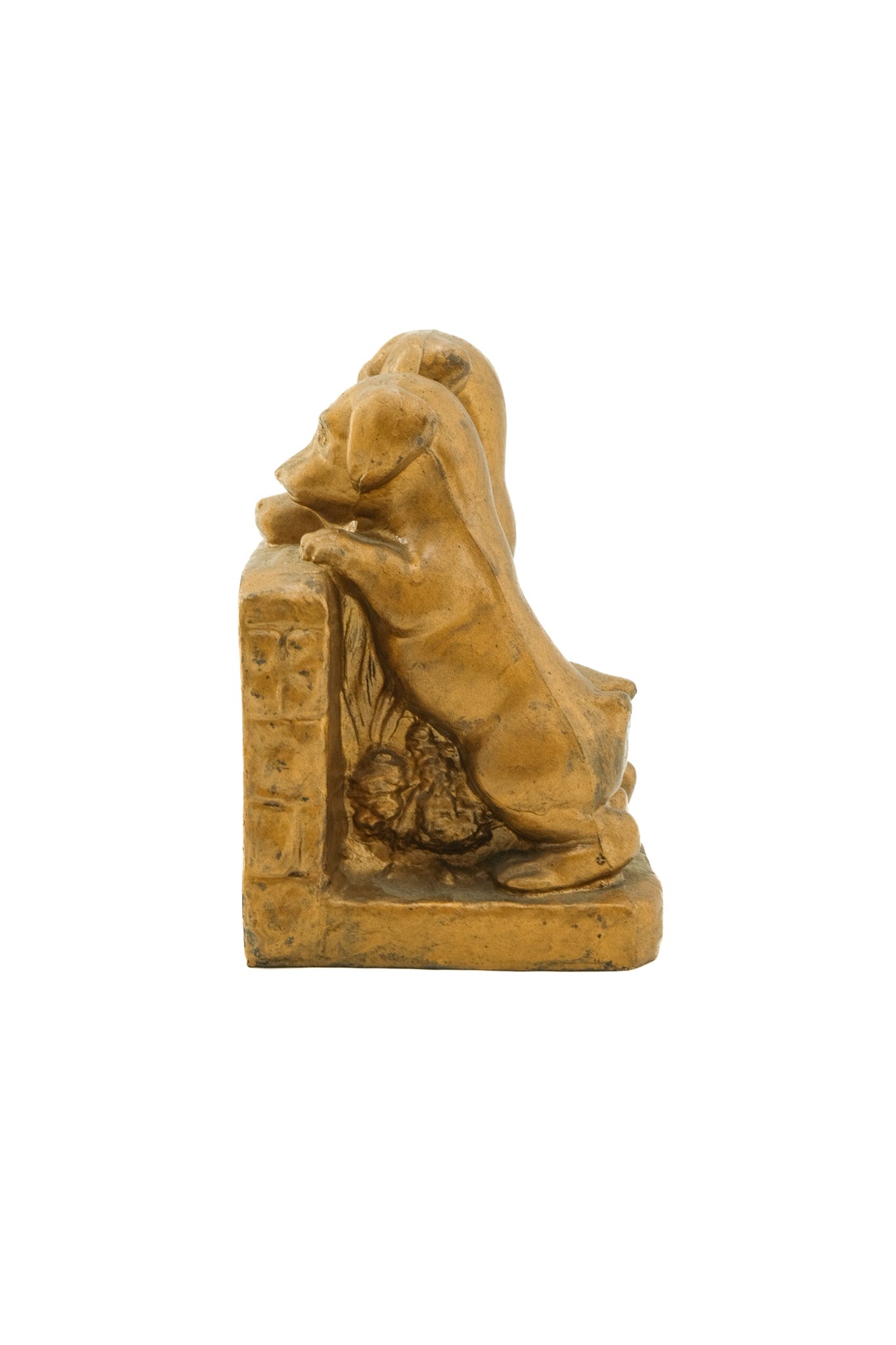 Three Puppies Metal Bookends / 3匹の子犬の金属製ブックエンド