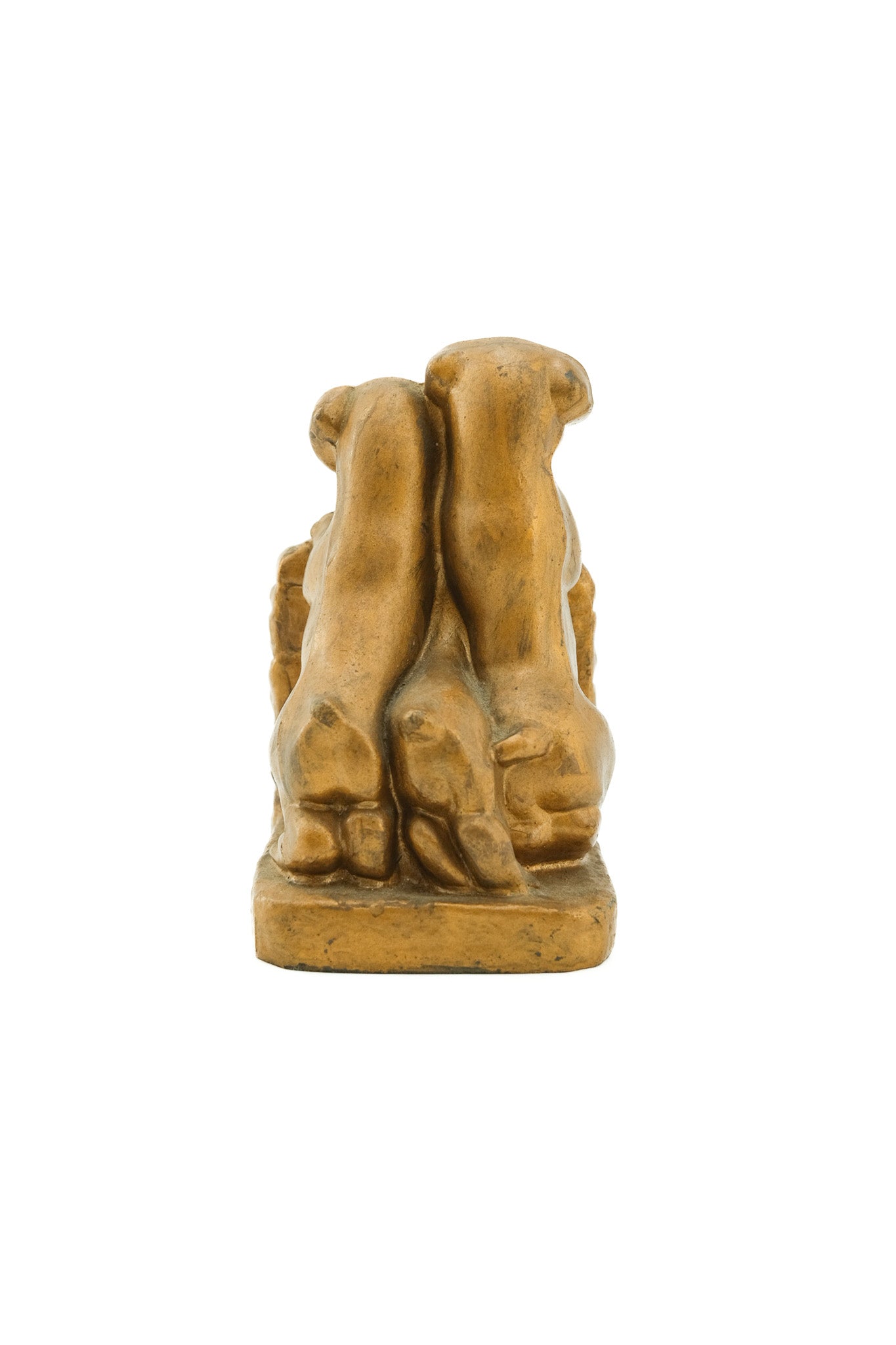 Three Puppies Metal Bookends / 3匹の子犬の金属製ブックエンド