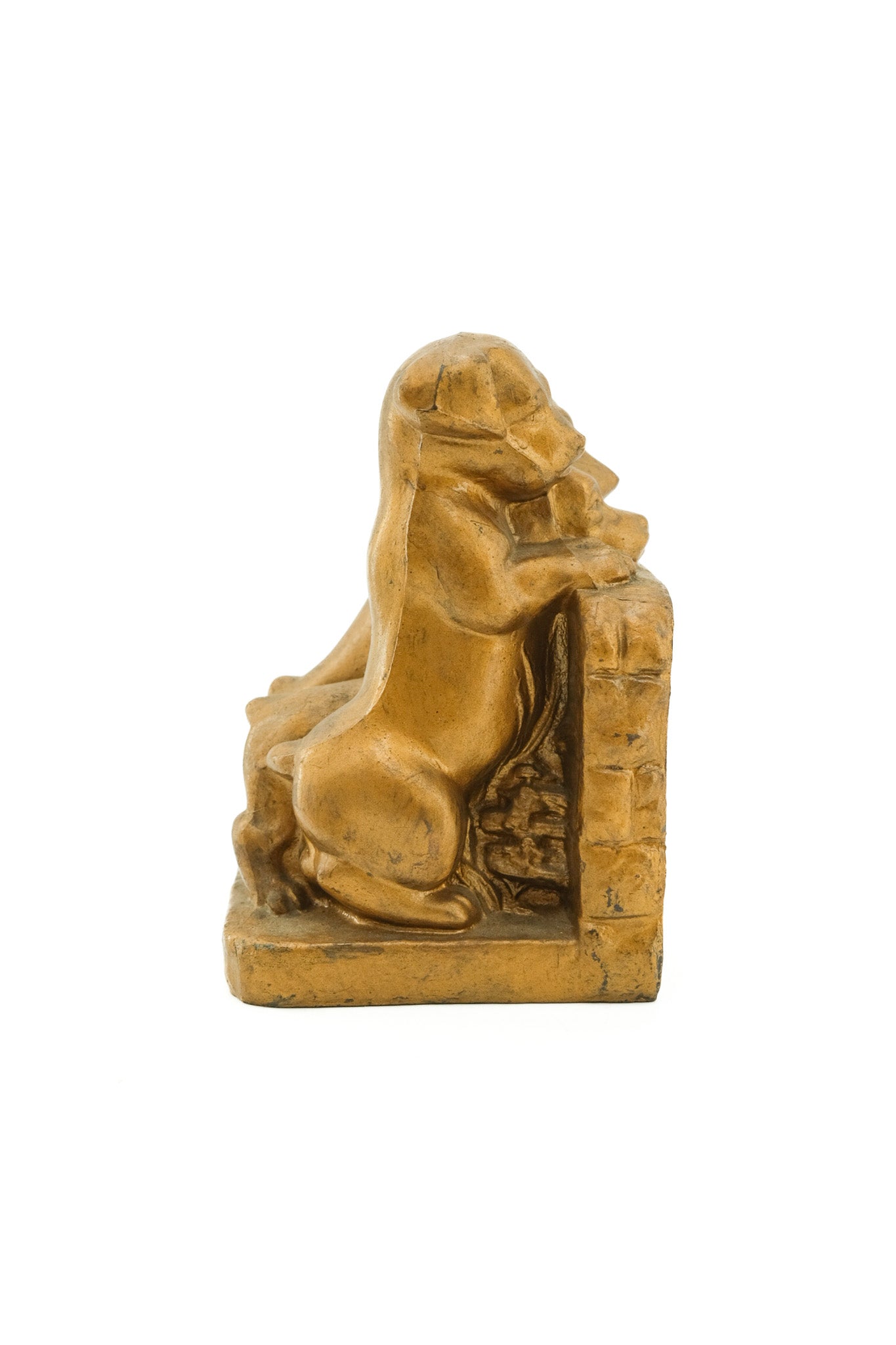 Three Puppies Metal Bookends / 3匹の子犬の金属製ブックエンド
