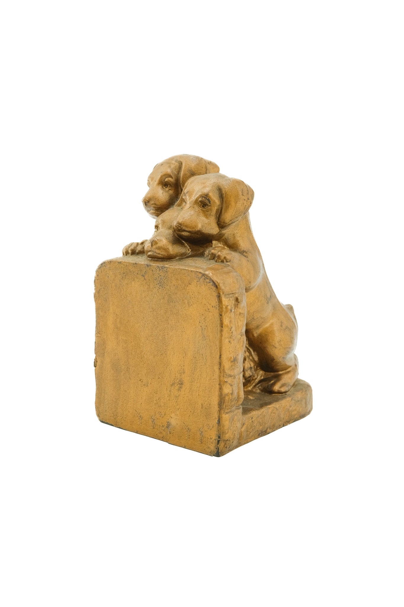 Three Puppies Metal Bookends / 3匹の子犬の金属製ブックエンド