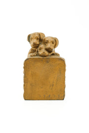 Three Puppies Metal Bookends / 3匹の子犬の金属製ブックエンド