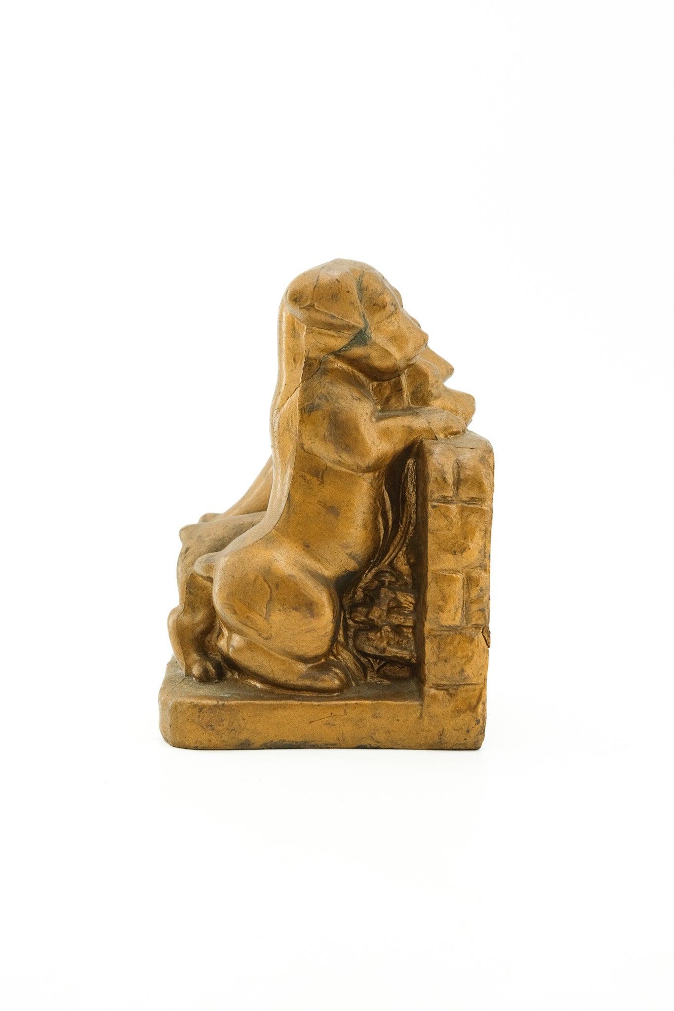 Three Puppies Metal Bookends / 3匹の子犬の金属製ブックエンド