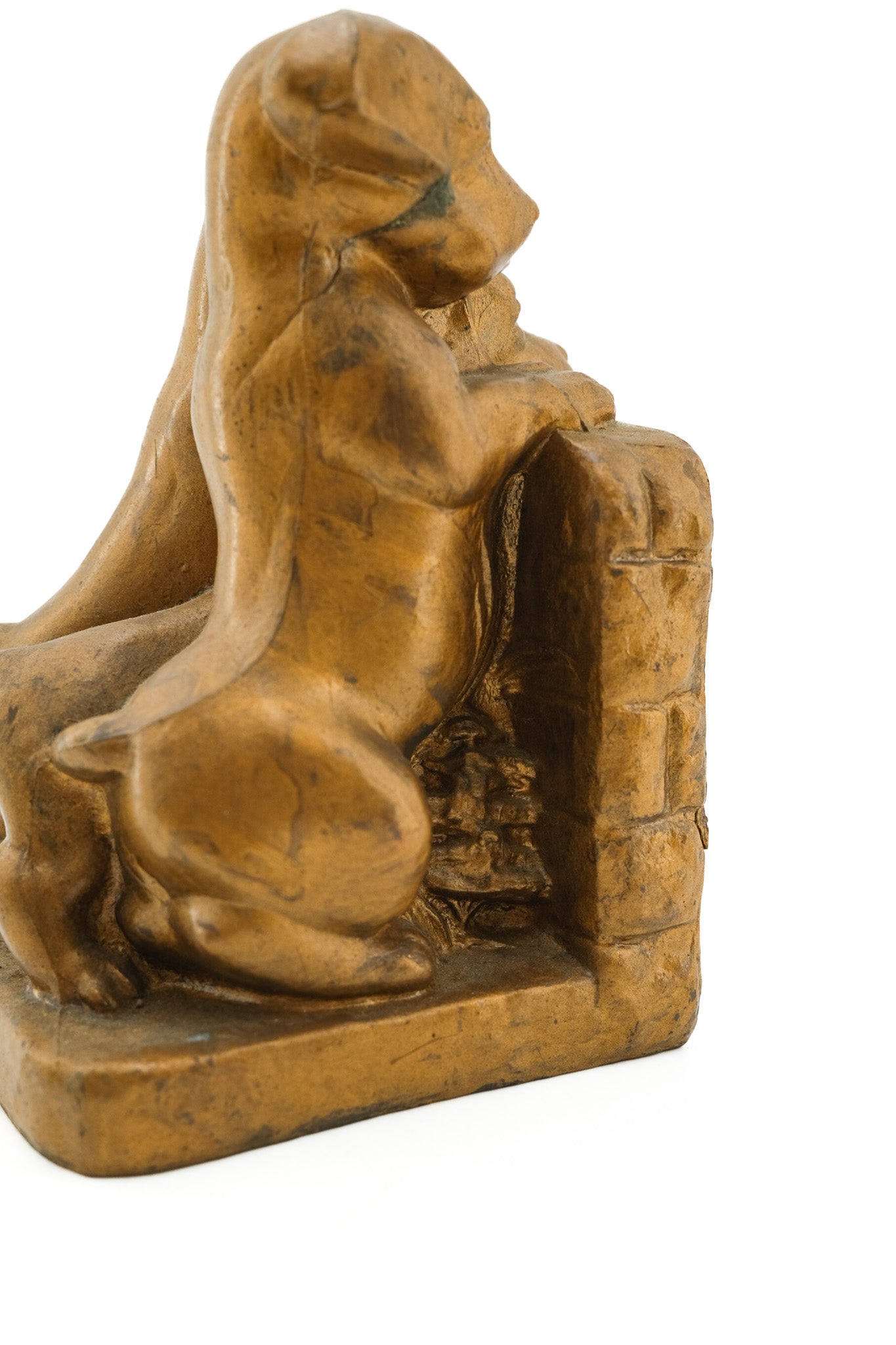 Three Puppies Metal Bookends / 3匹の子犬の金属製ブックエンド
