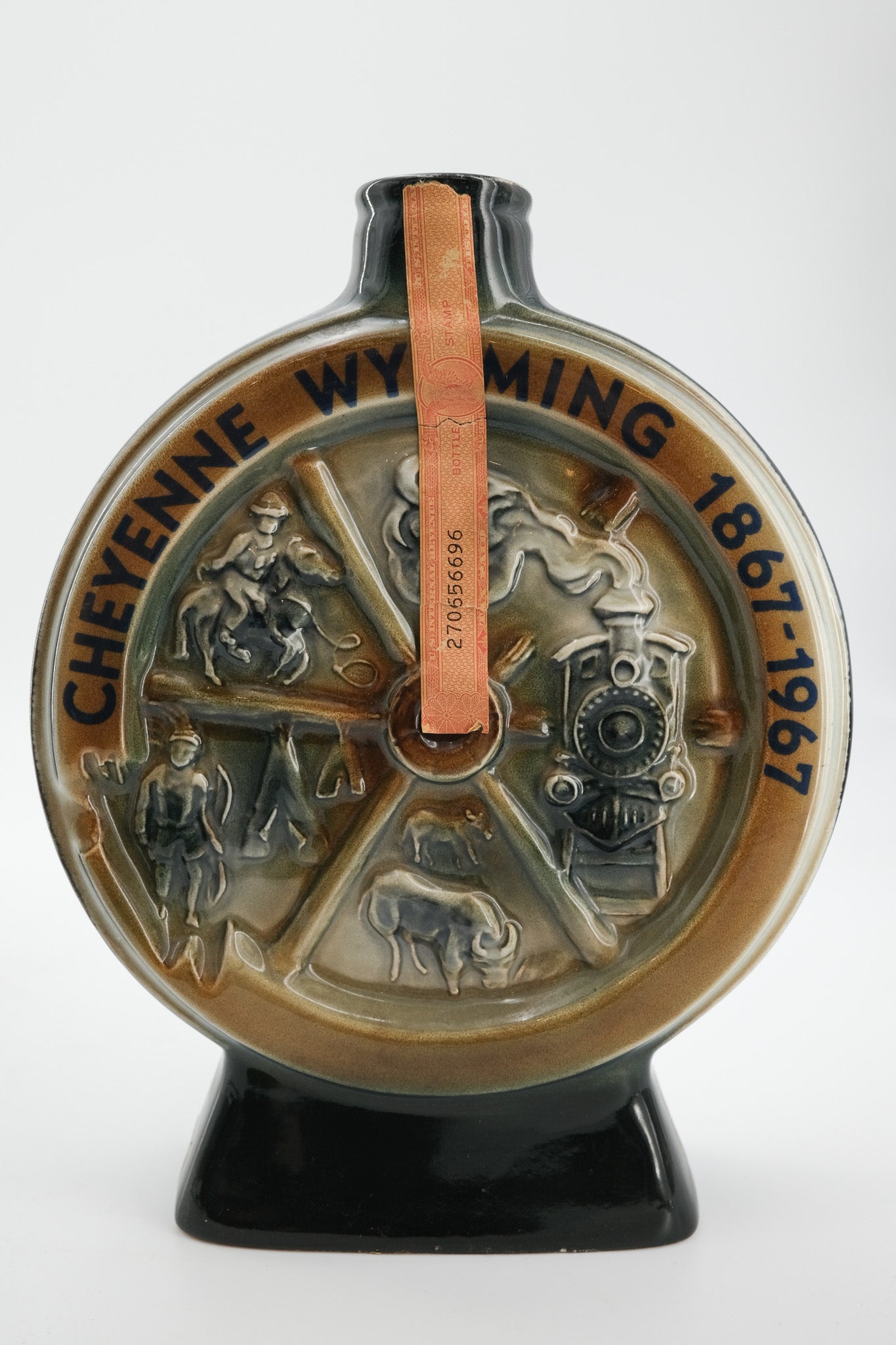CHEYENNE CENTENNIAL Beam Decanter / ジムビーム シャイアン・センテニアル 陶器ボトル