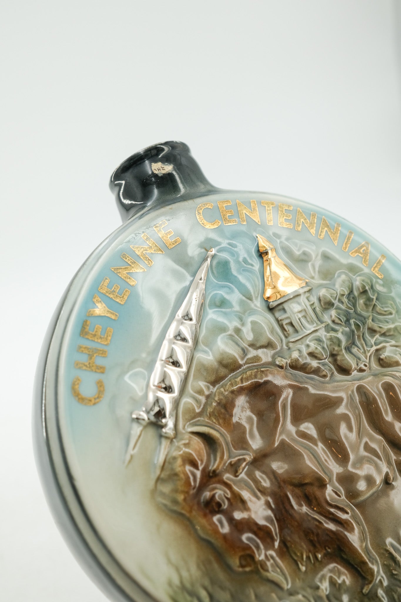 CHEYENNE CENTENNIAL Beam Decanter / ジムビーム シャイアン・センテニアル 陶器ボトル