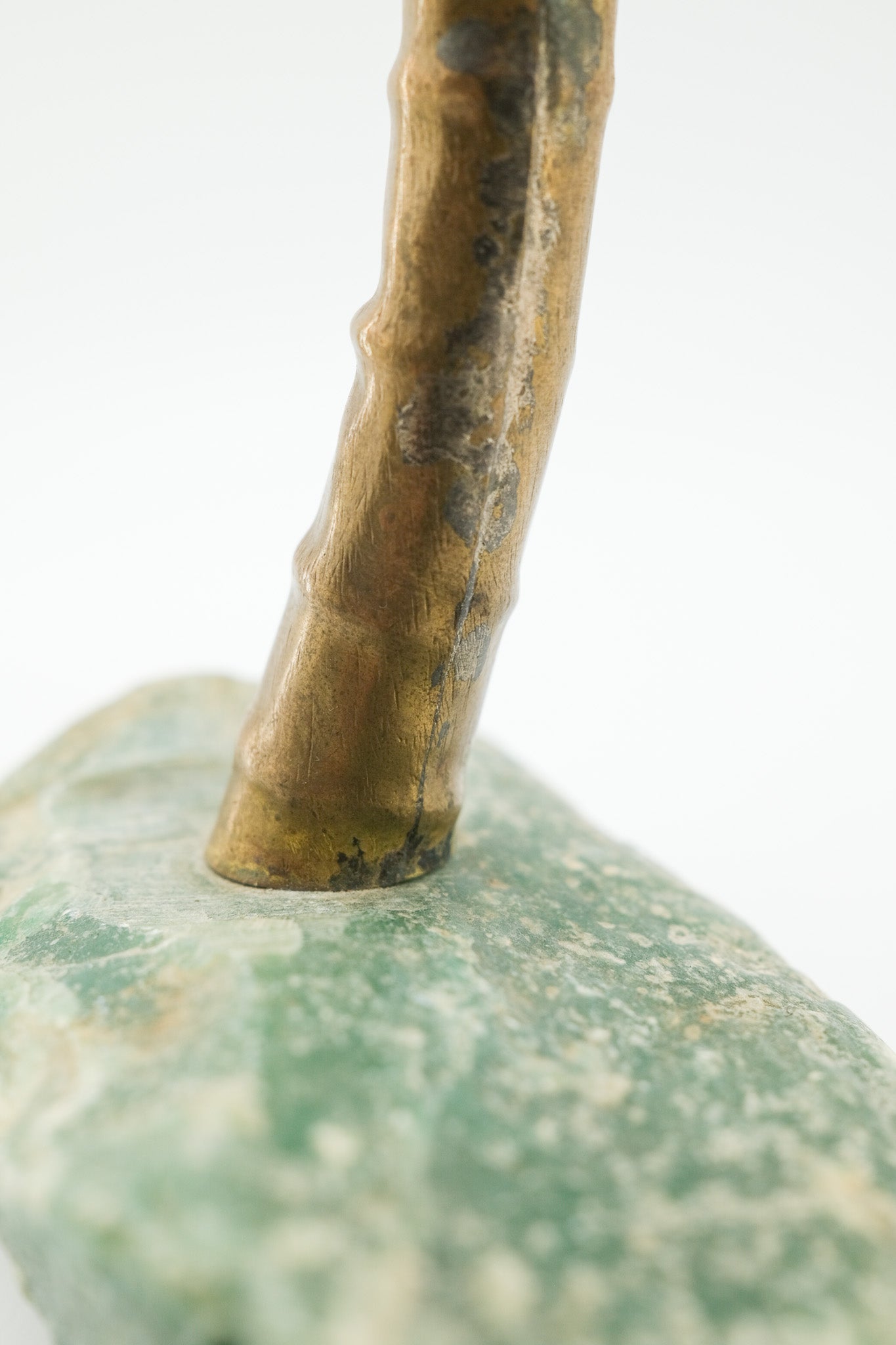 Brass and Stone Object / 真鍮と石のオブジェ