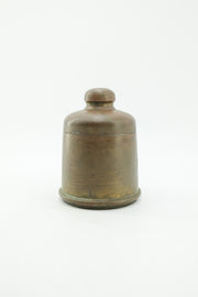 Brass lidded container / 真鍮製の蓋付きキャニスター