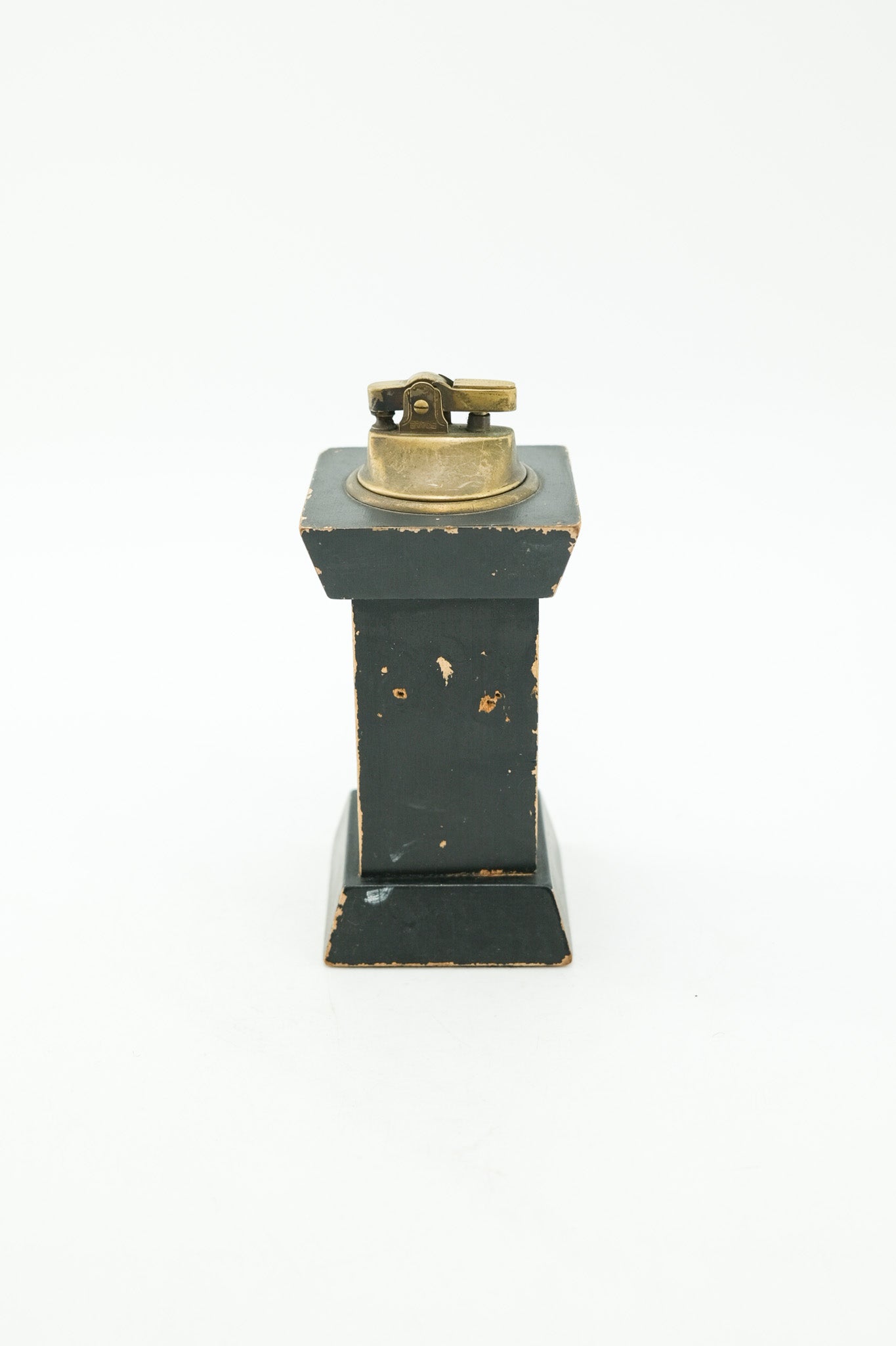 Vintage Wooden Column Table Lighter / ヴィンテージ 木製コラム 卓上ライター