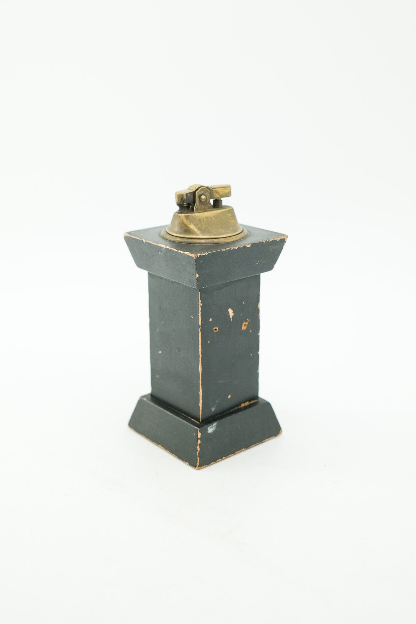 Vintage Wooden Column Table Lighter / ヴィンテージ 木製コラム 卓上
