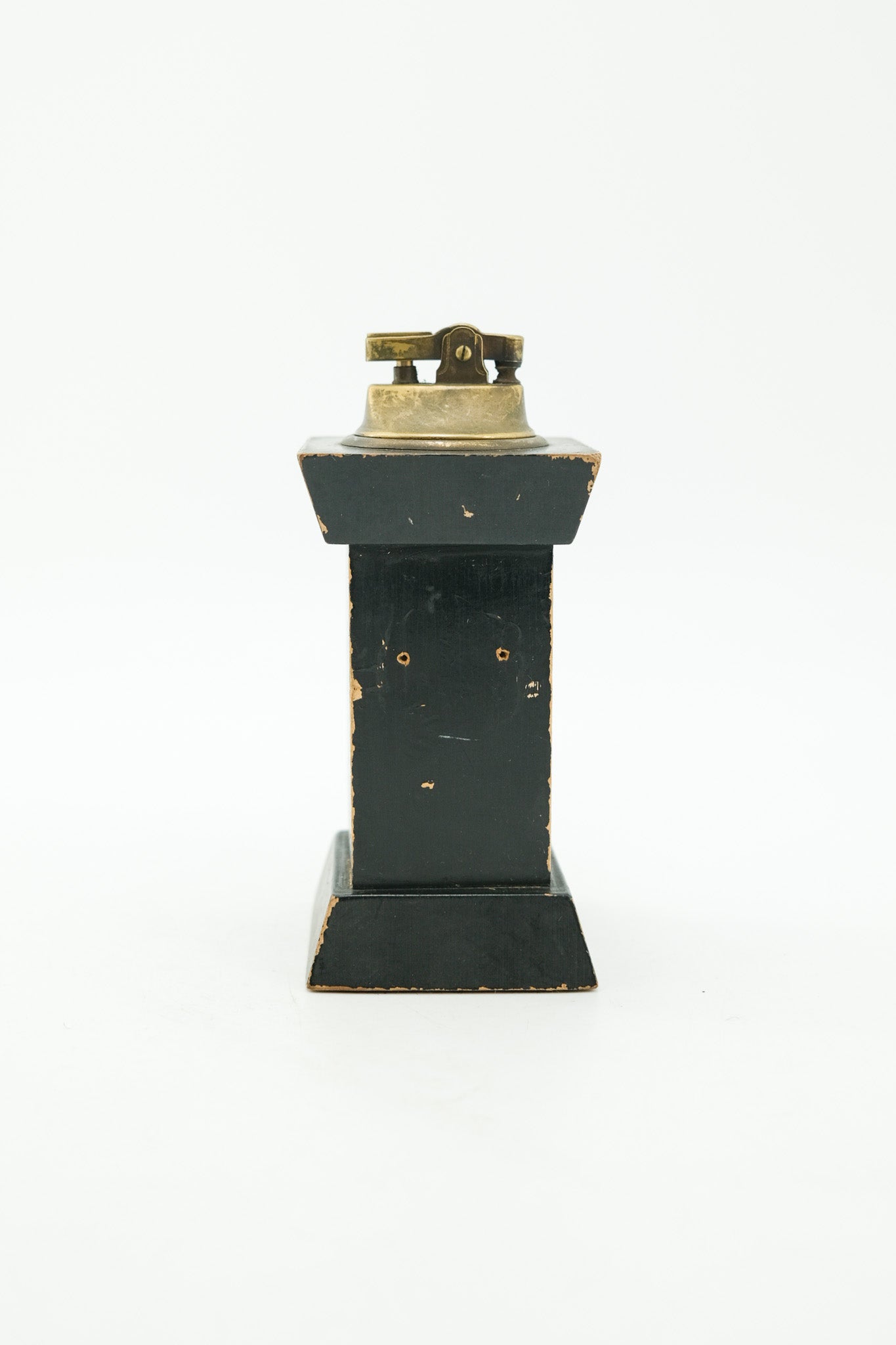 ヴィンテージ メタル 卓上ライター Vintage Wooden Column Table Lighter / ヴィンテージ 木製コラム 卓上