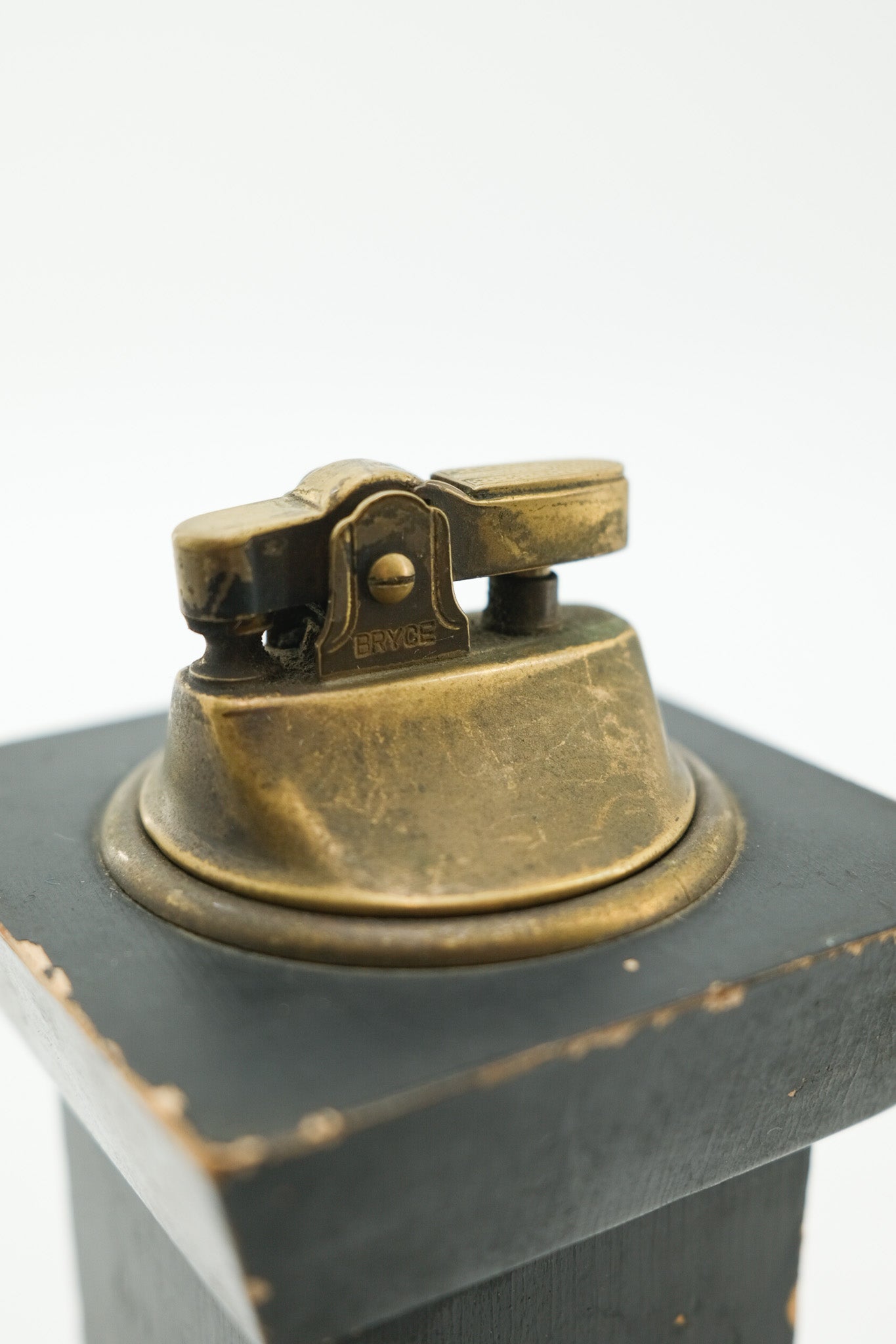 Vintage Wooden Column Table Lighter / ヴィンテージ 木製コラム 卓上