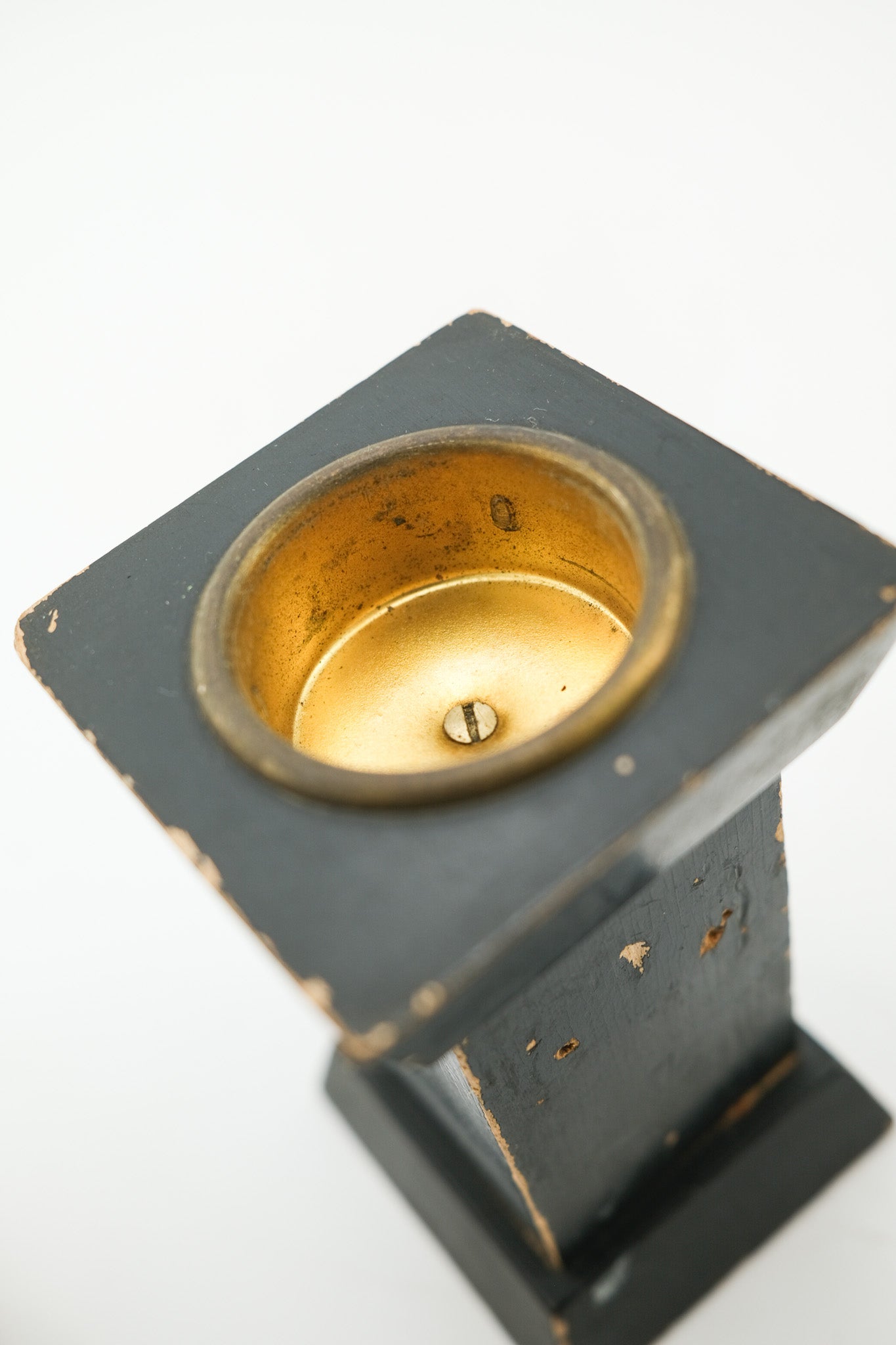Vintage Wooden Column Table Lighter / ヴィンテージ 木製コラム 卓上ライター