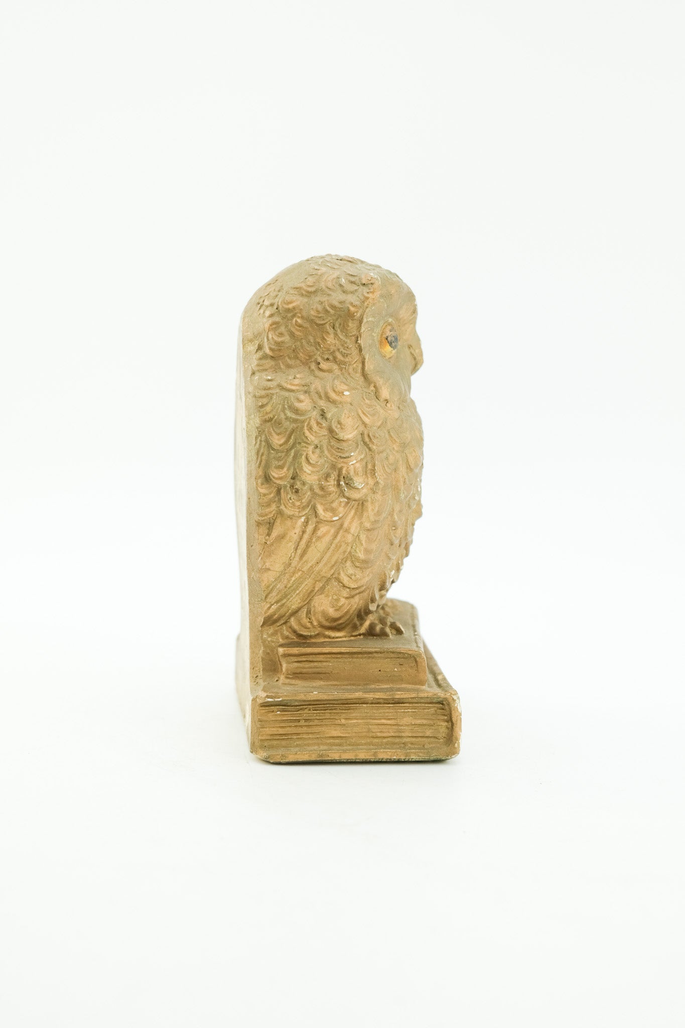 Vintage Owl Bookend "Knowledge"/ 知的なフクロウのブックエンド