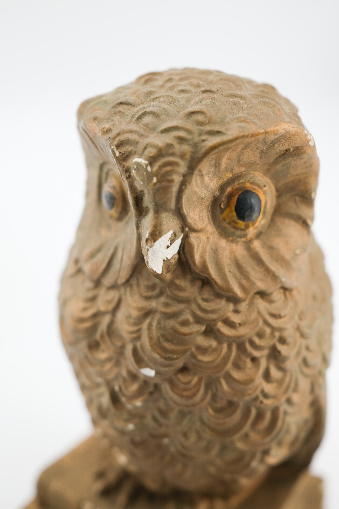 Vintage Owl Bookend "Knowledge"/ 知的なフクロウのブックエンド