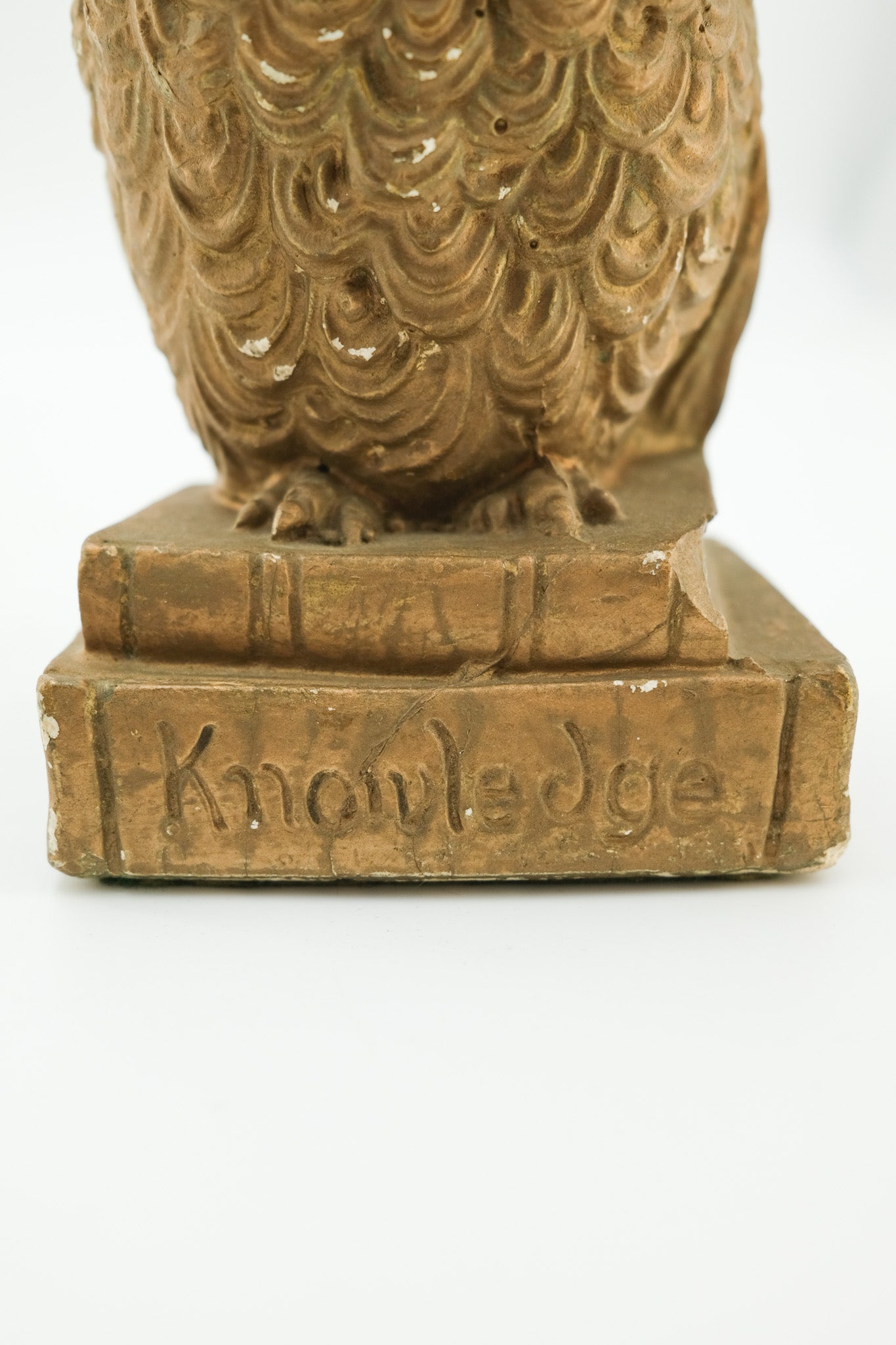 Vintage Owl Bookend "Knowledge"/ 知的なフクロウのブックエンド