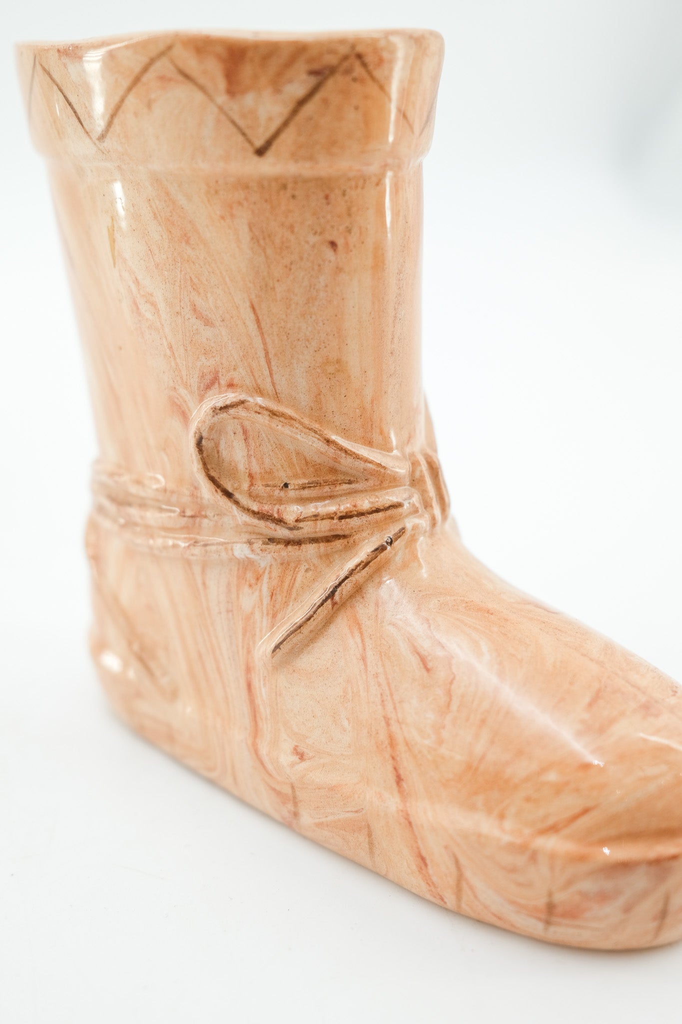 Ceramic Boot Vase / 陶器製ブーツ型フラワーベース