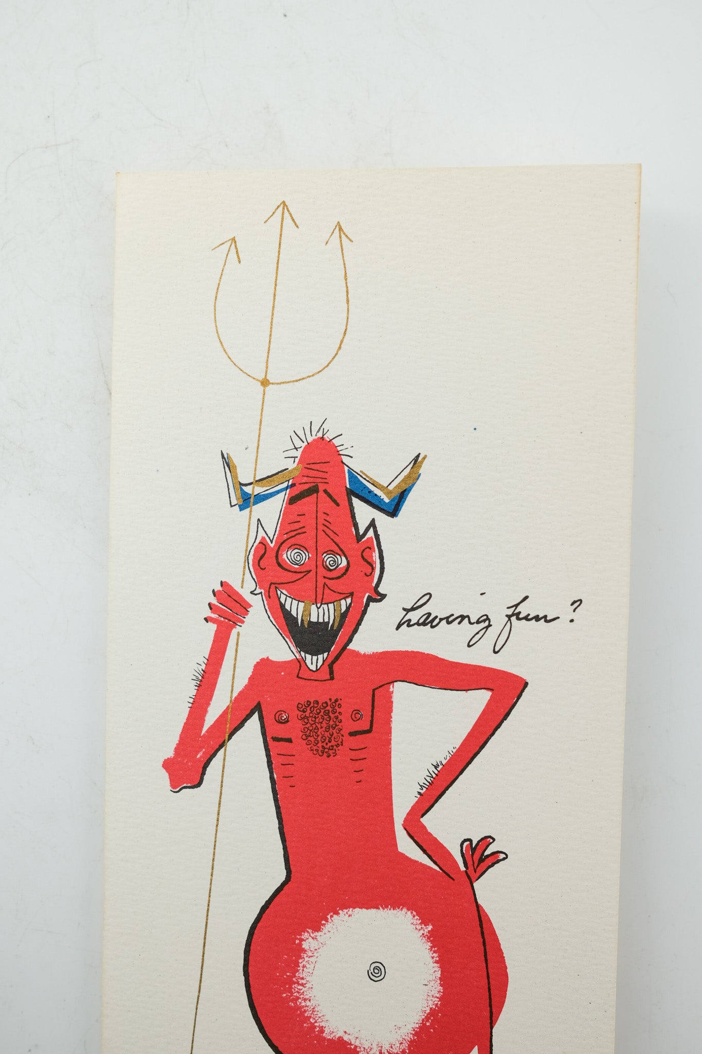 Everlast Greetings Studio Greeting Card / ヴィンテージ デビル メッセージカード（封筒付き）