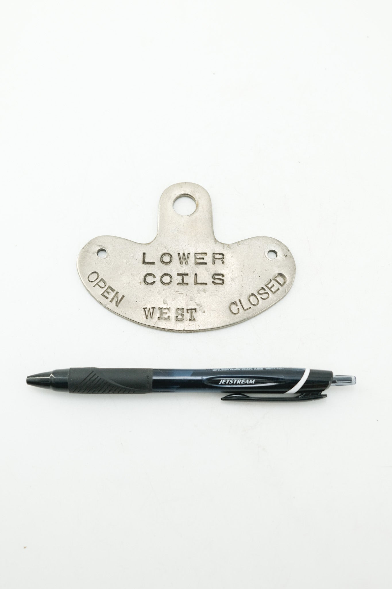 Vintage Metal Plate "LOWER COILS" / ヴィンテージ メタルプレート