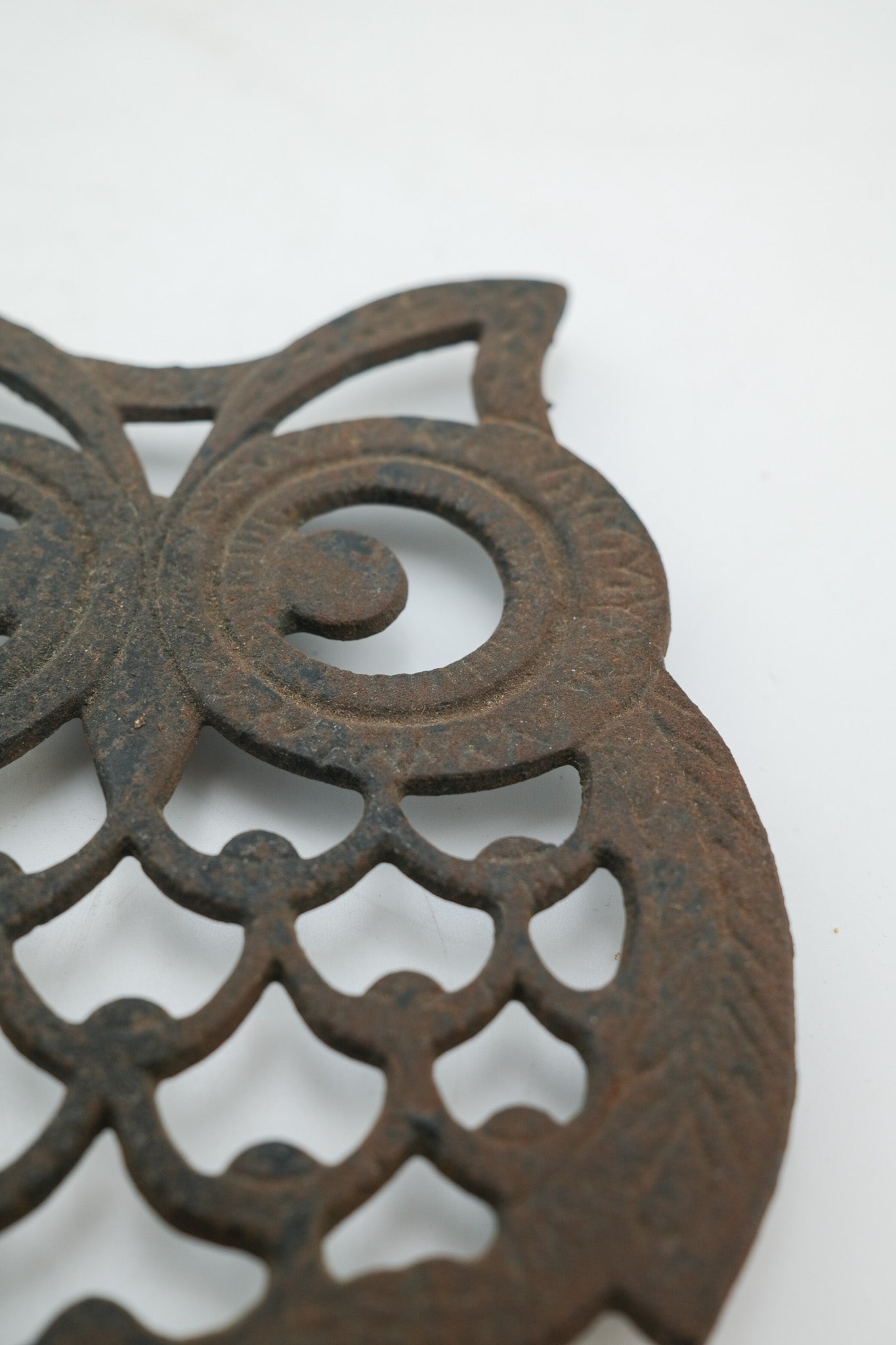 Cast Iron Owl Trivet / 鉄鋳物フクロウの鍋敷き