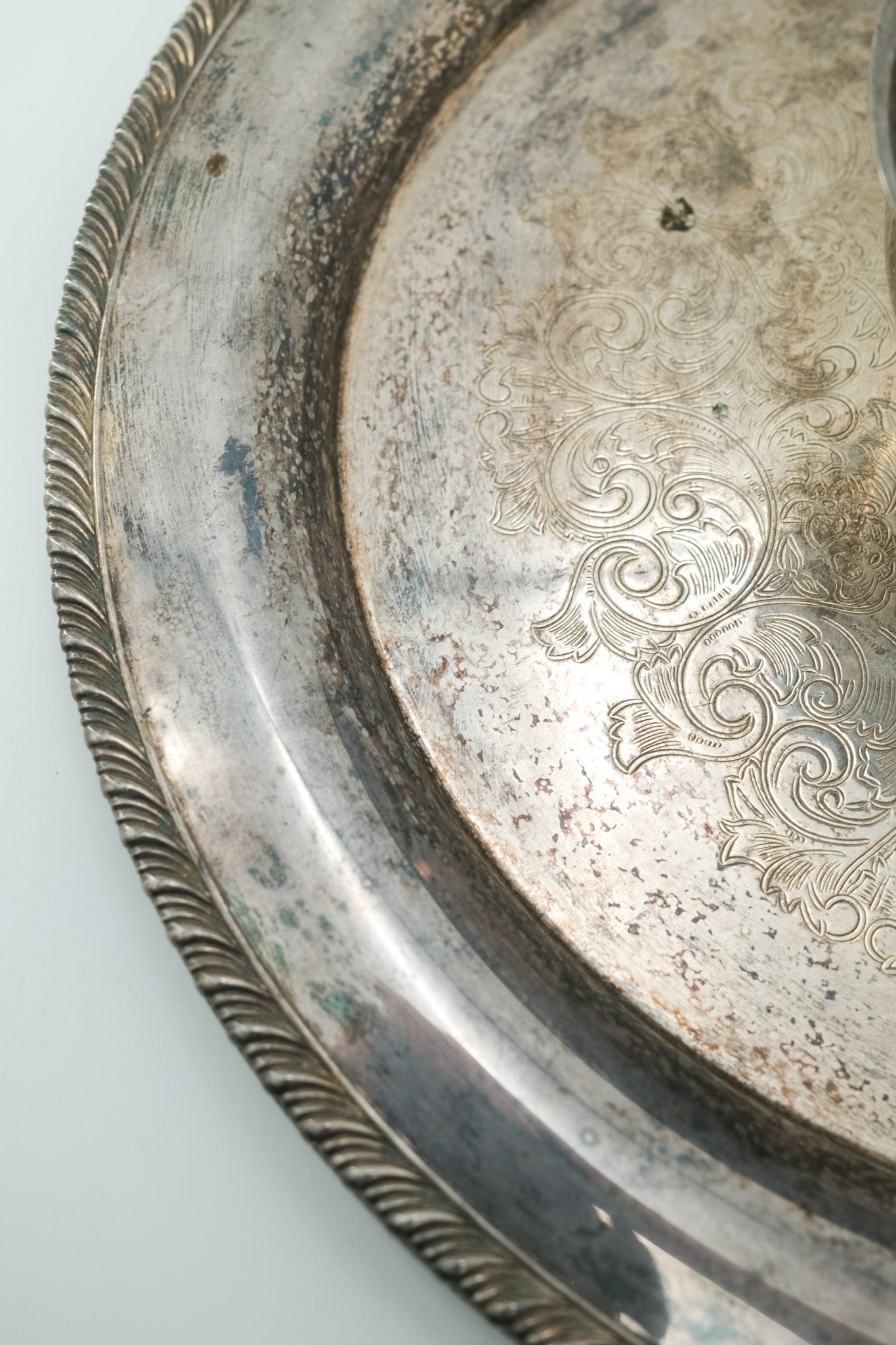 WM. A. ROGERS & Silver Plate Chip & Dip Dish / シルバープレート チップ＆ディップ ディッシュ