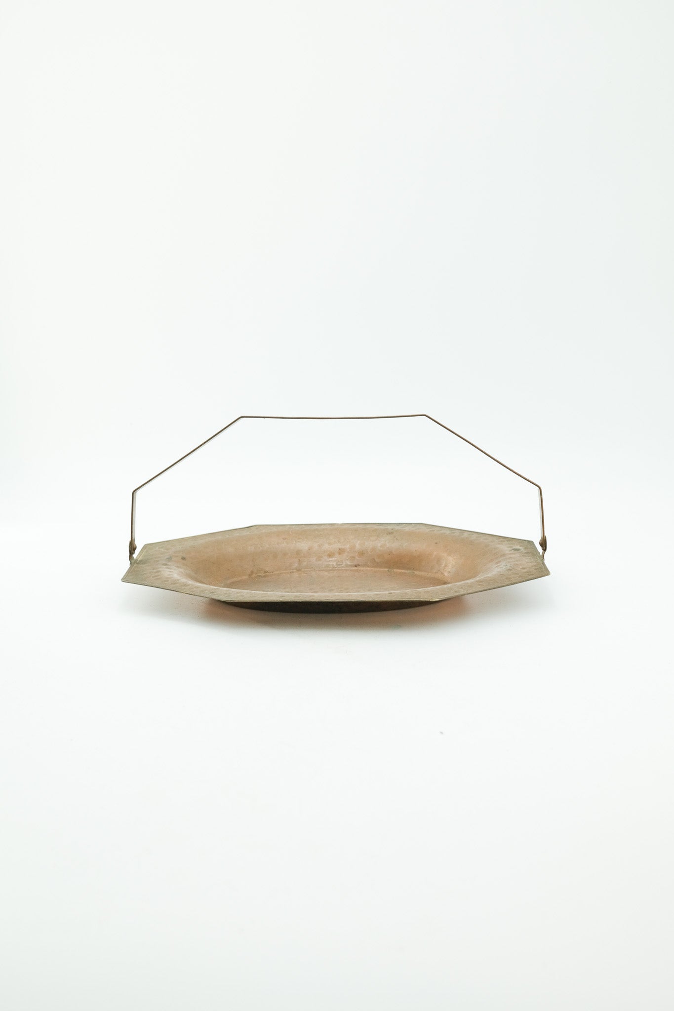 Hammered Copper Tray with Handle / 槌目調 銅製ハンドル付きトレイ