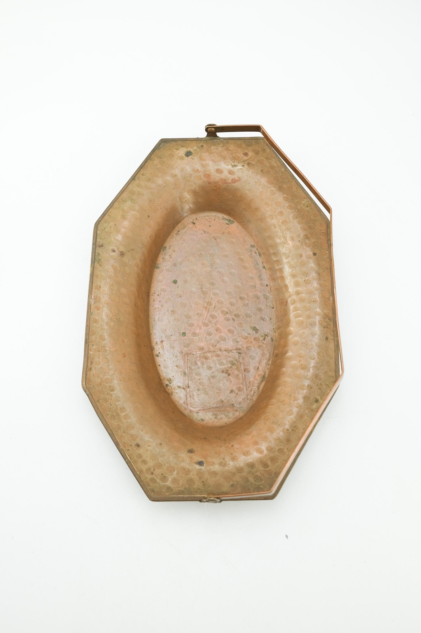 Hammered Copper Tray with Handle / 槌目調 銅製ハンドル付きトレイ