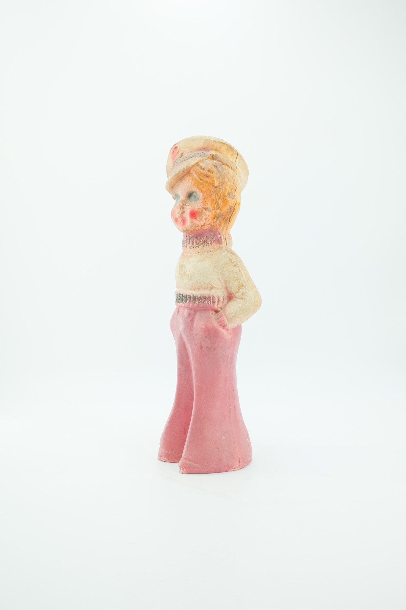 Chalkware Girl Doll / アメリカ買付 ビンテージ チョークドール