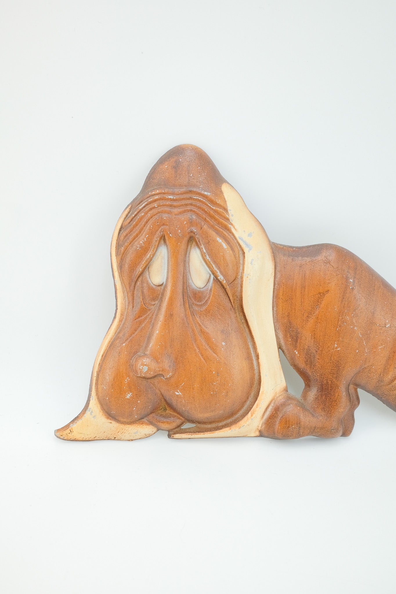 Sexton Cast Aluminum "Sad Hound Dog" Wall Decor / セクストン社 アルミ製 犬の壁飾り