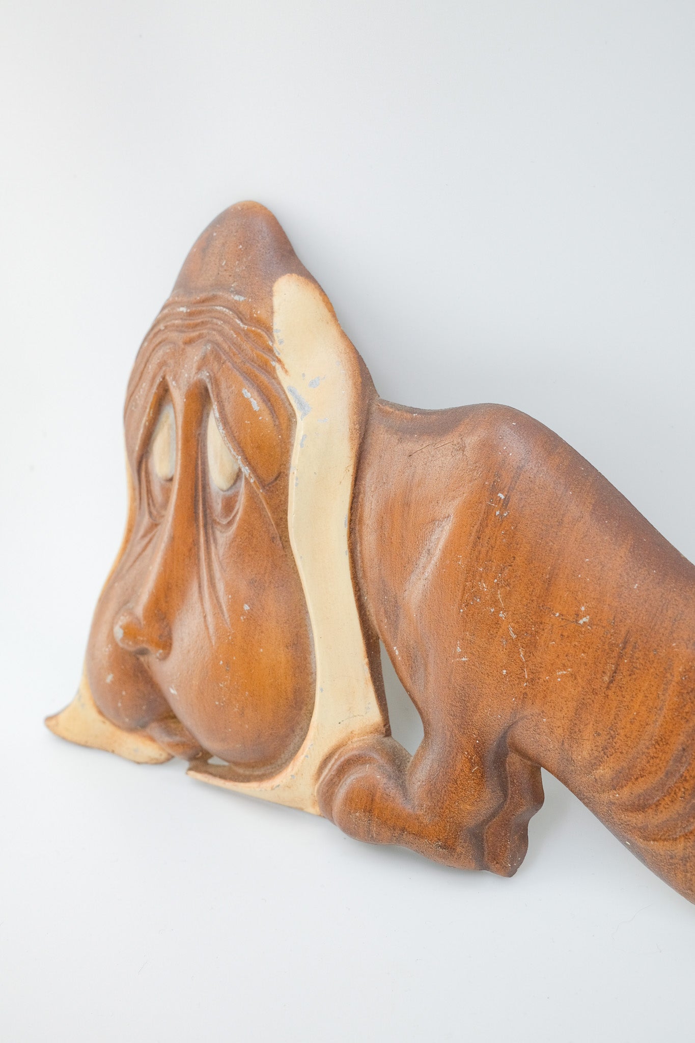 Sexton Cast Aluminum "Sad Hound Dog" Wall Decor / セクストン社 アルミ製 犬の壁飾り
