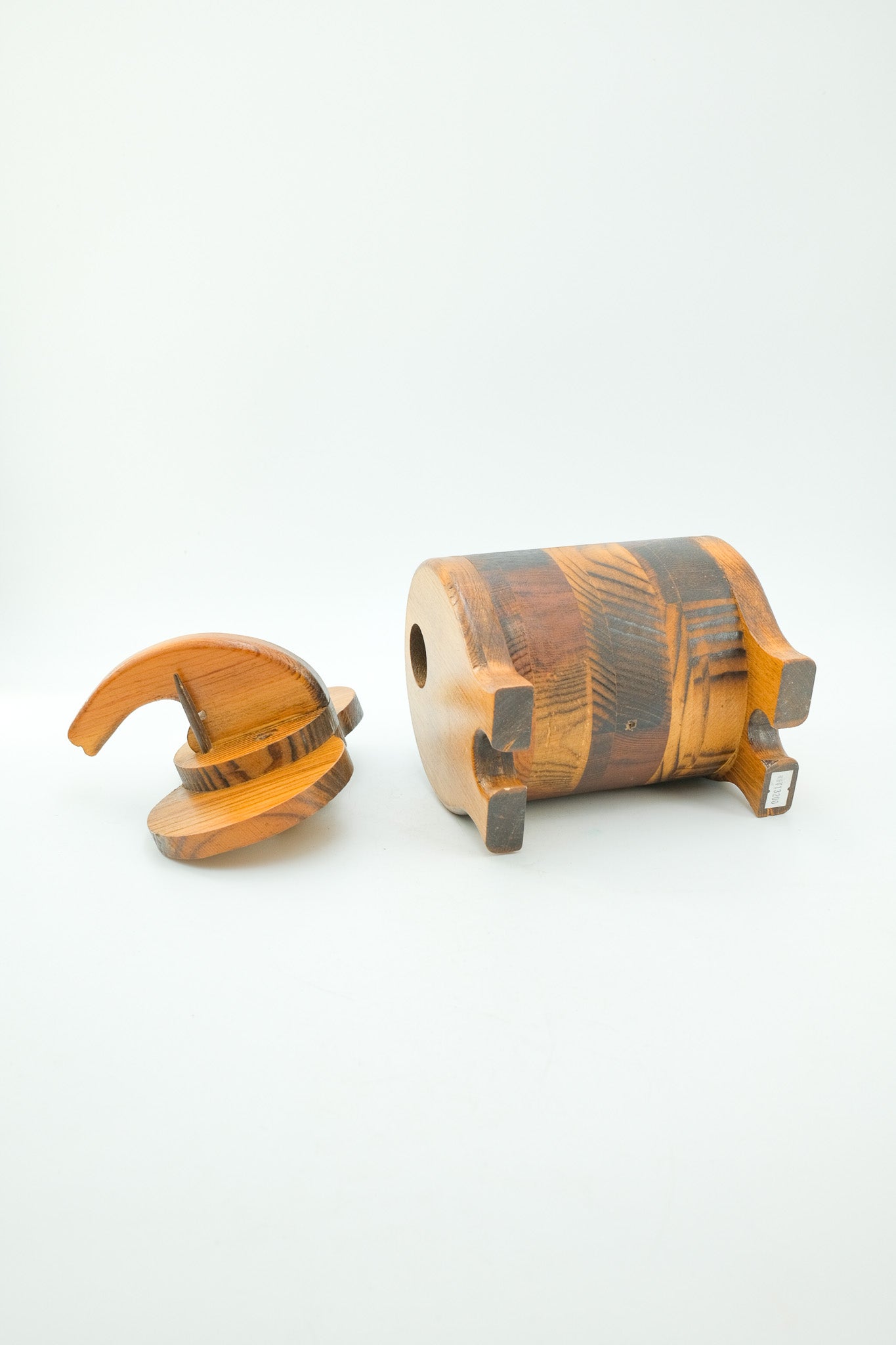 Wooden Elephant Money Box / 木製 ゾウの貯金箱