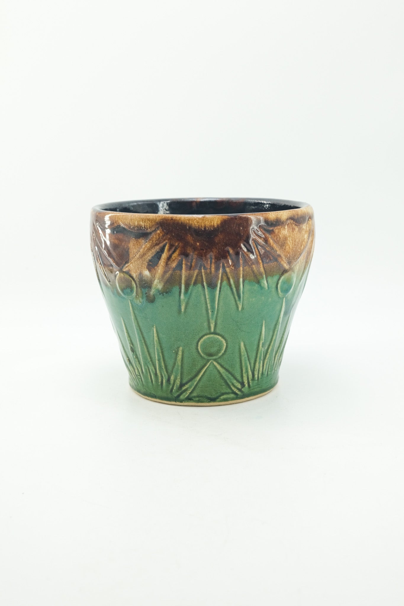 Vintage Sun & Moon Planter 