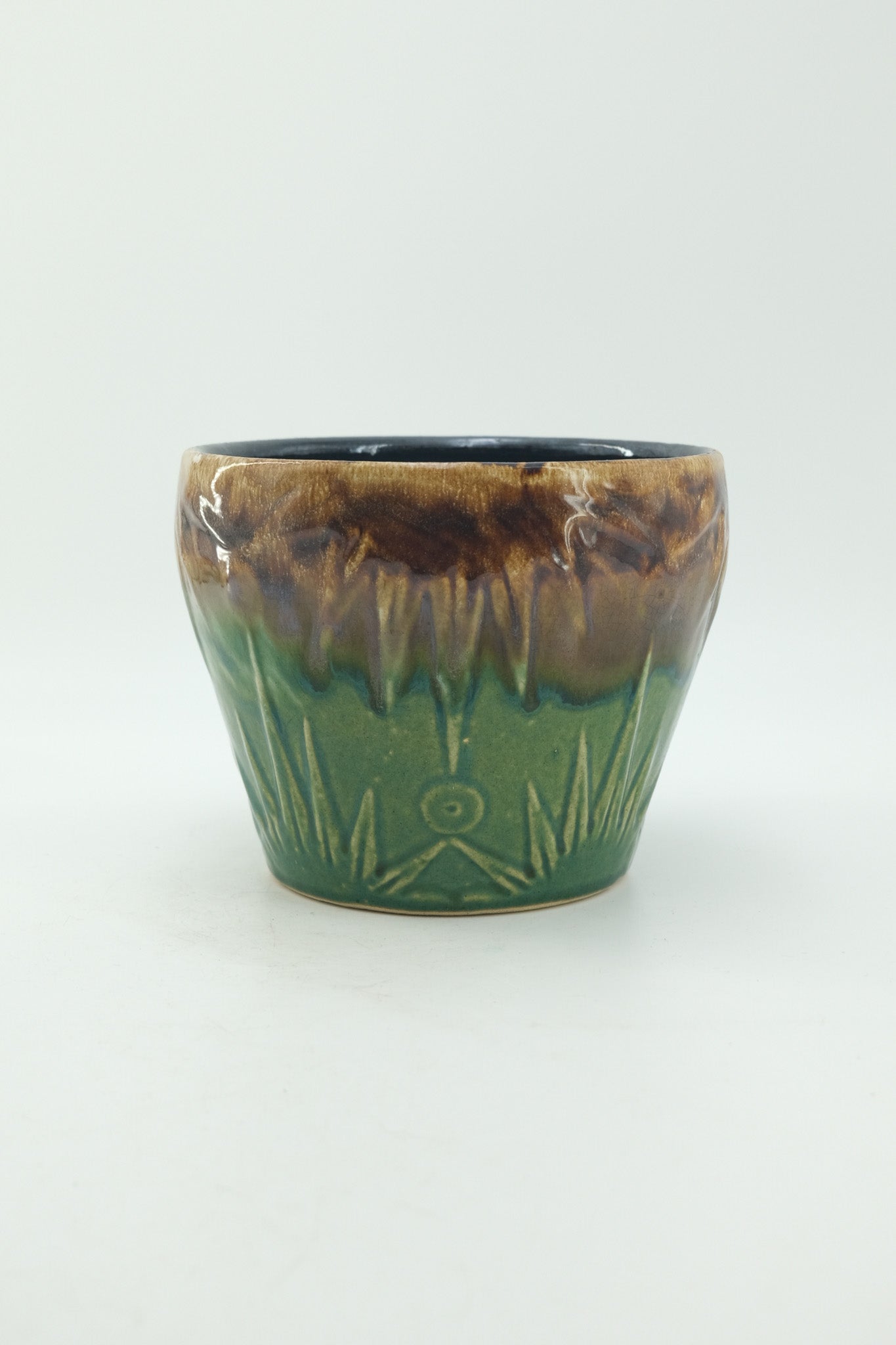 Vintage Sun & Moon Planter 